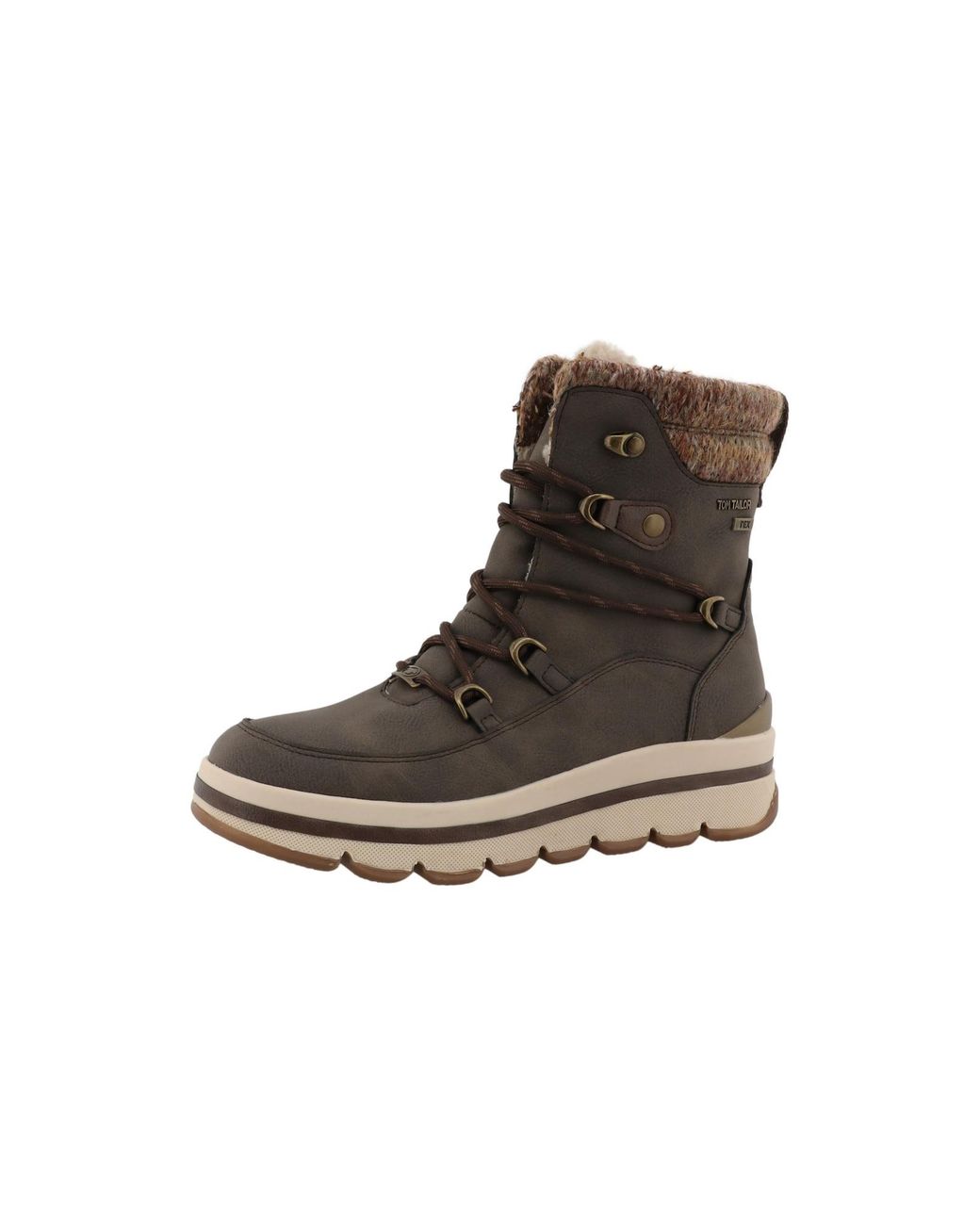 Tom Tailor Brown Schnürstiefelette