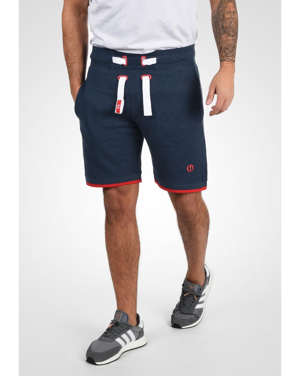 Solid Sweatshorts 'benjamin' in Blue für Herren