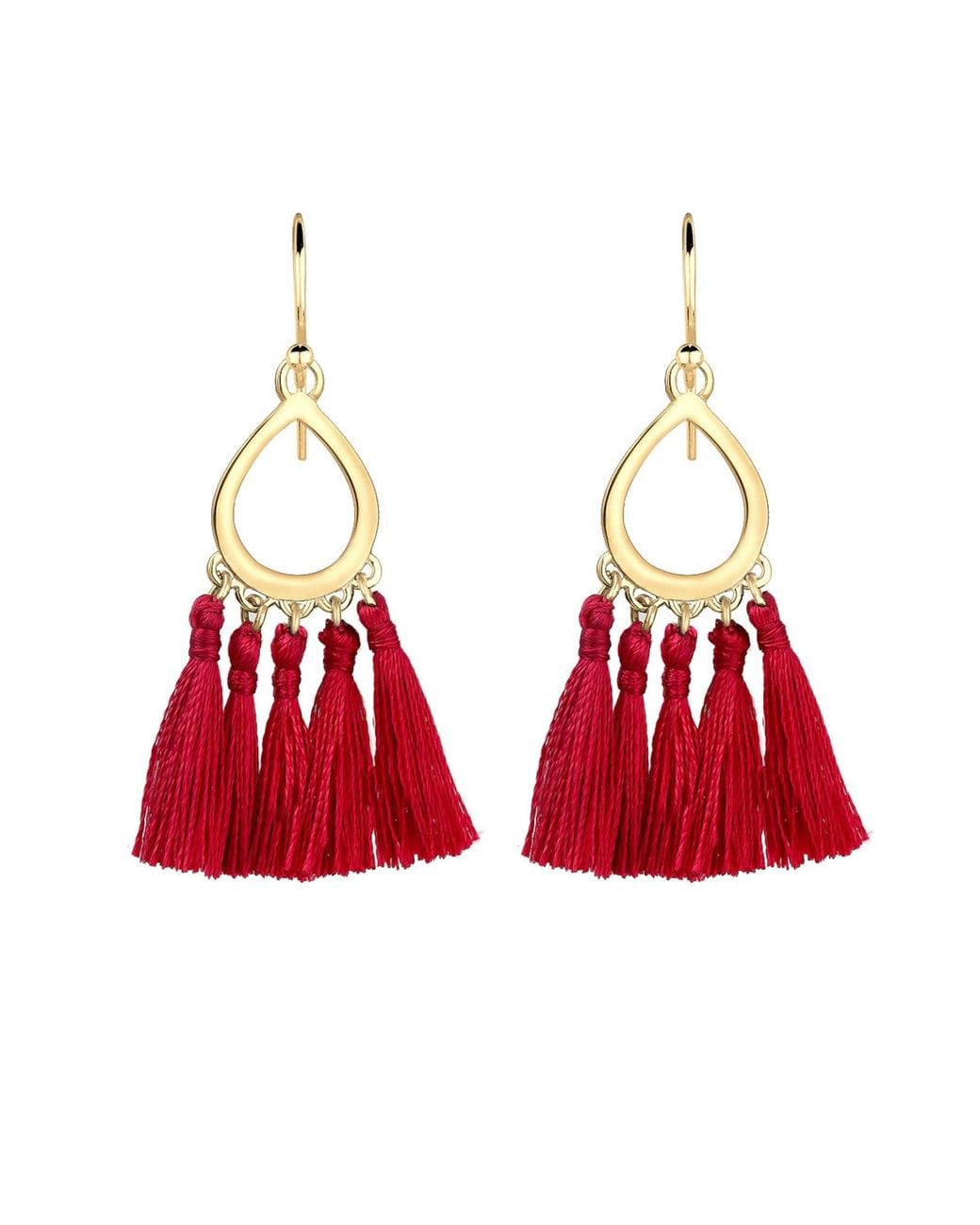 Elli Jewelry Red Ohrringe Boho