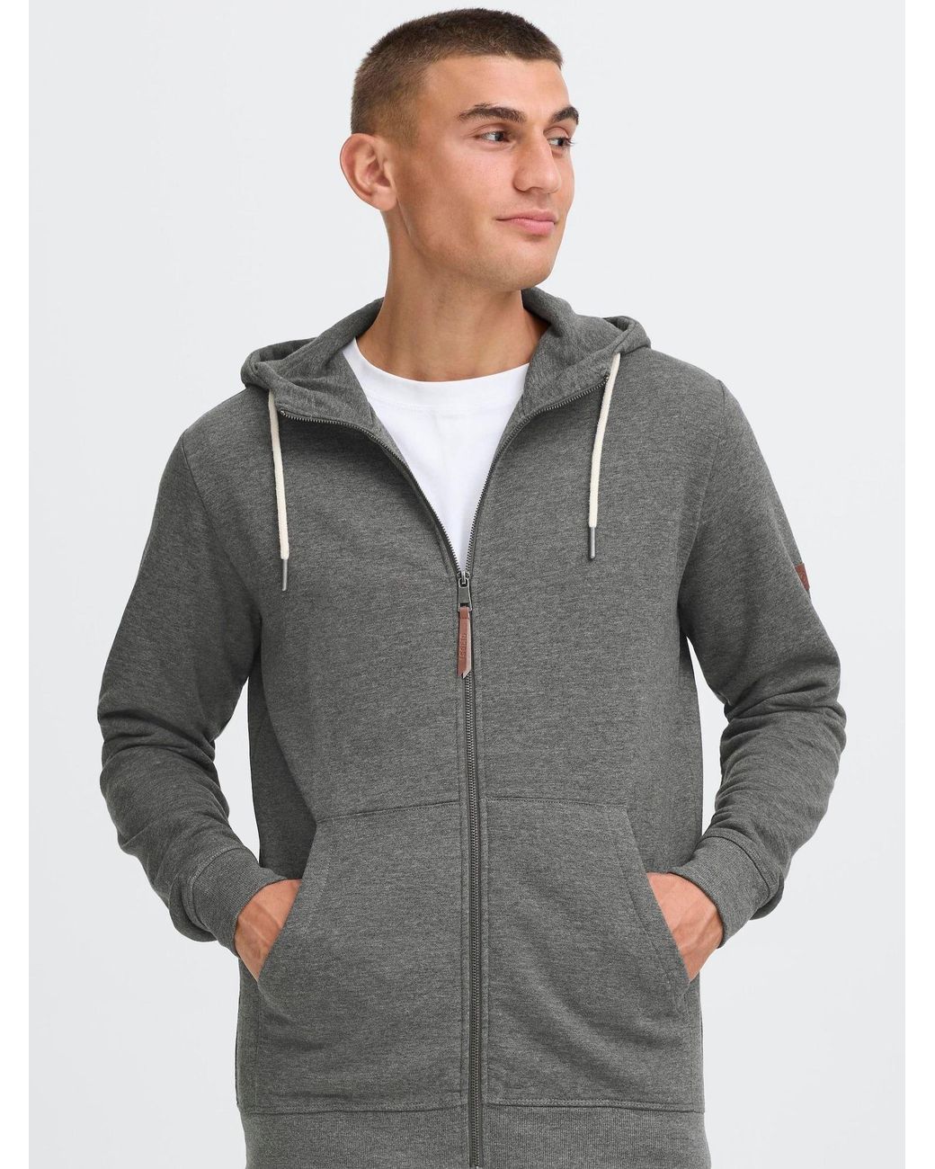 Solid Kapuzensweatjacke Sdsima in Gray für Herren
