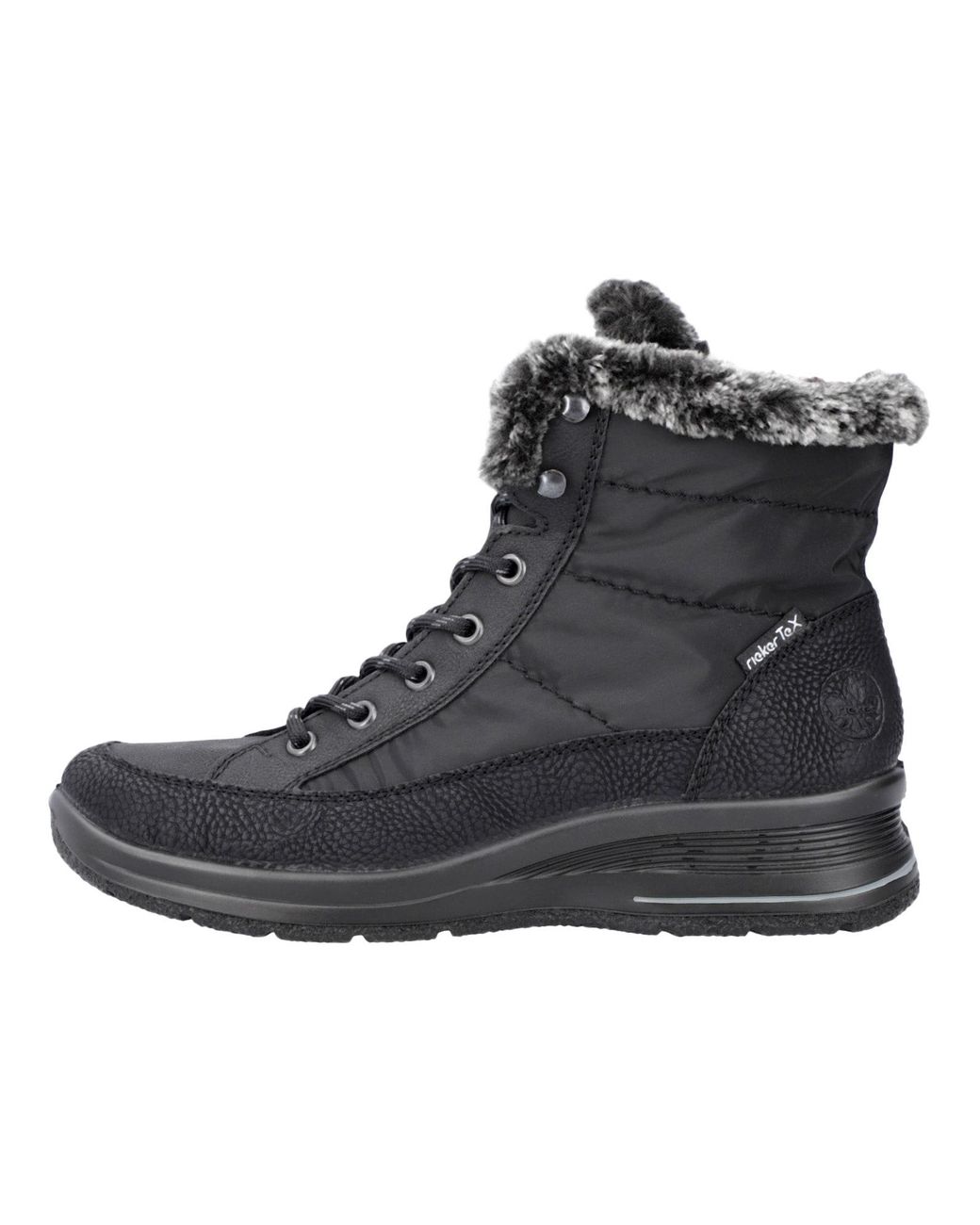 Rieker Black Schnürstiefelette