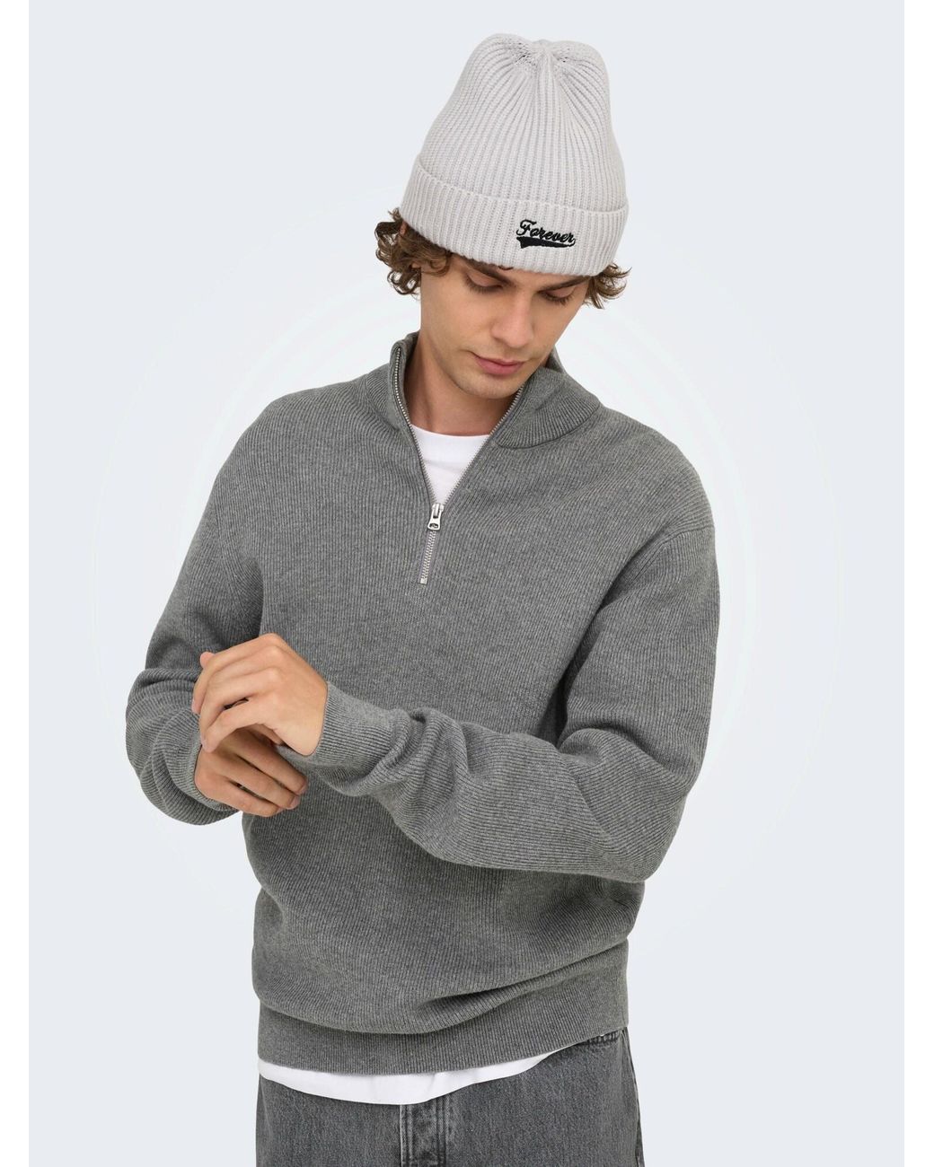 Only & Sons Pullover Onsphil in Gray für Herren