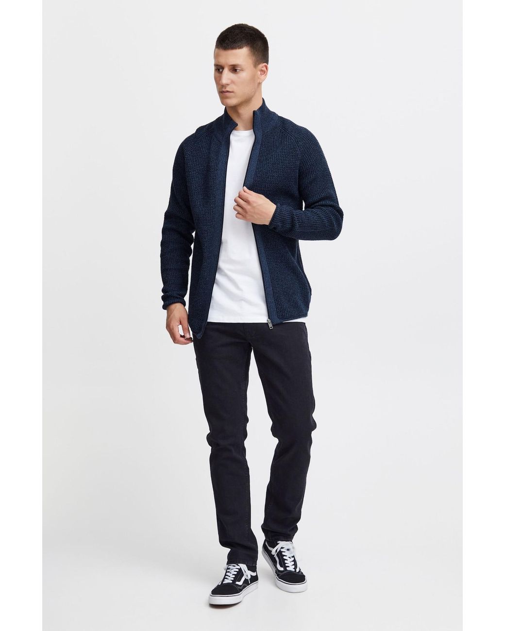 Solid Strickjacke Kotcha in Blue für Herren