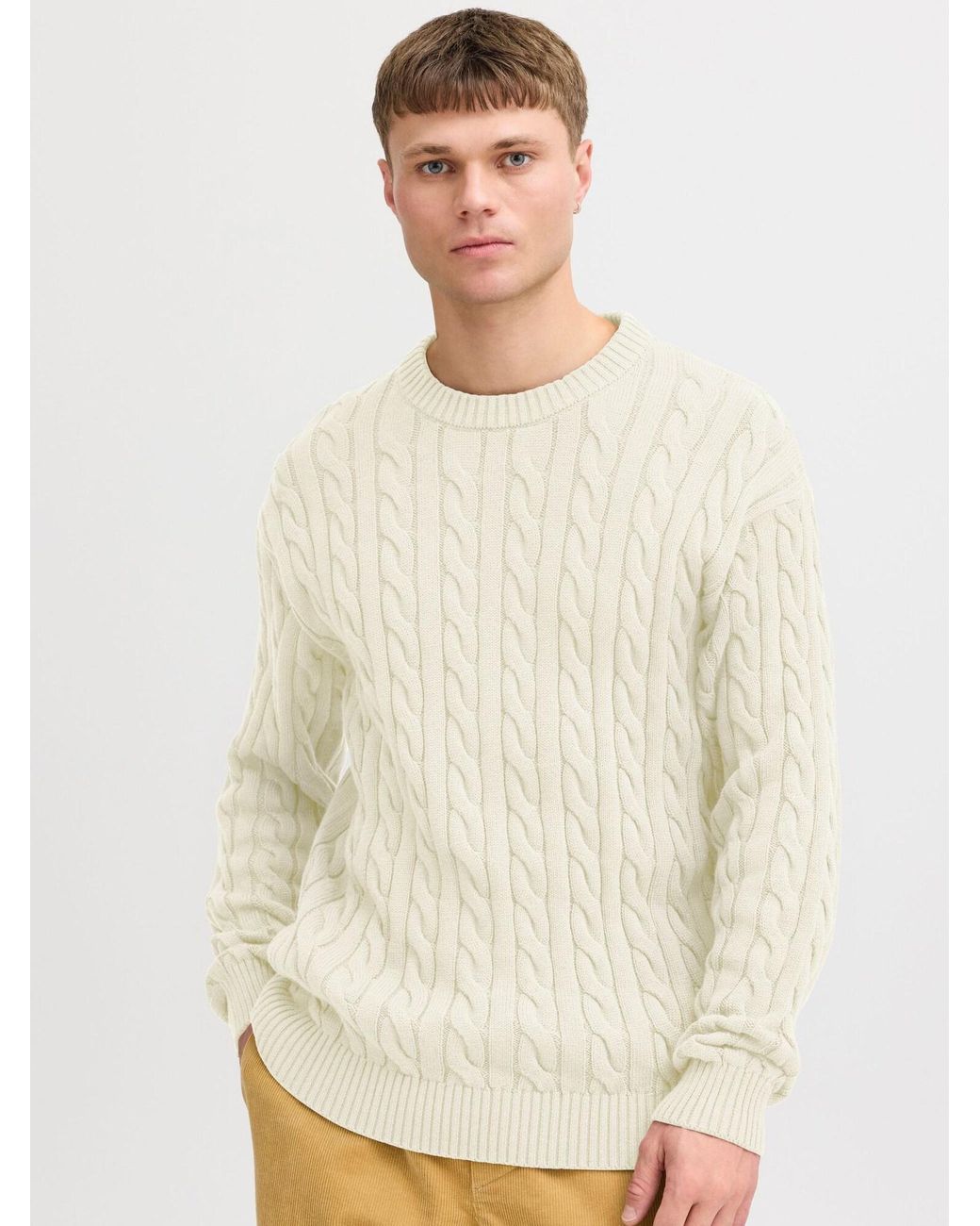 Solid Pullover Malcolm in White für Herren