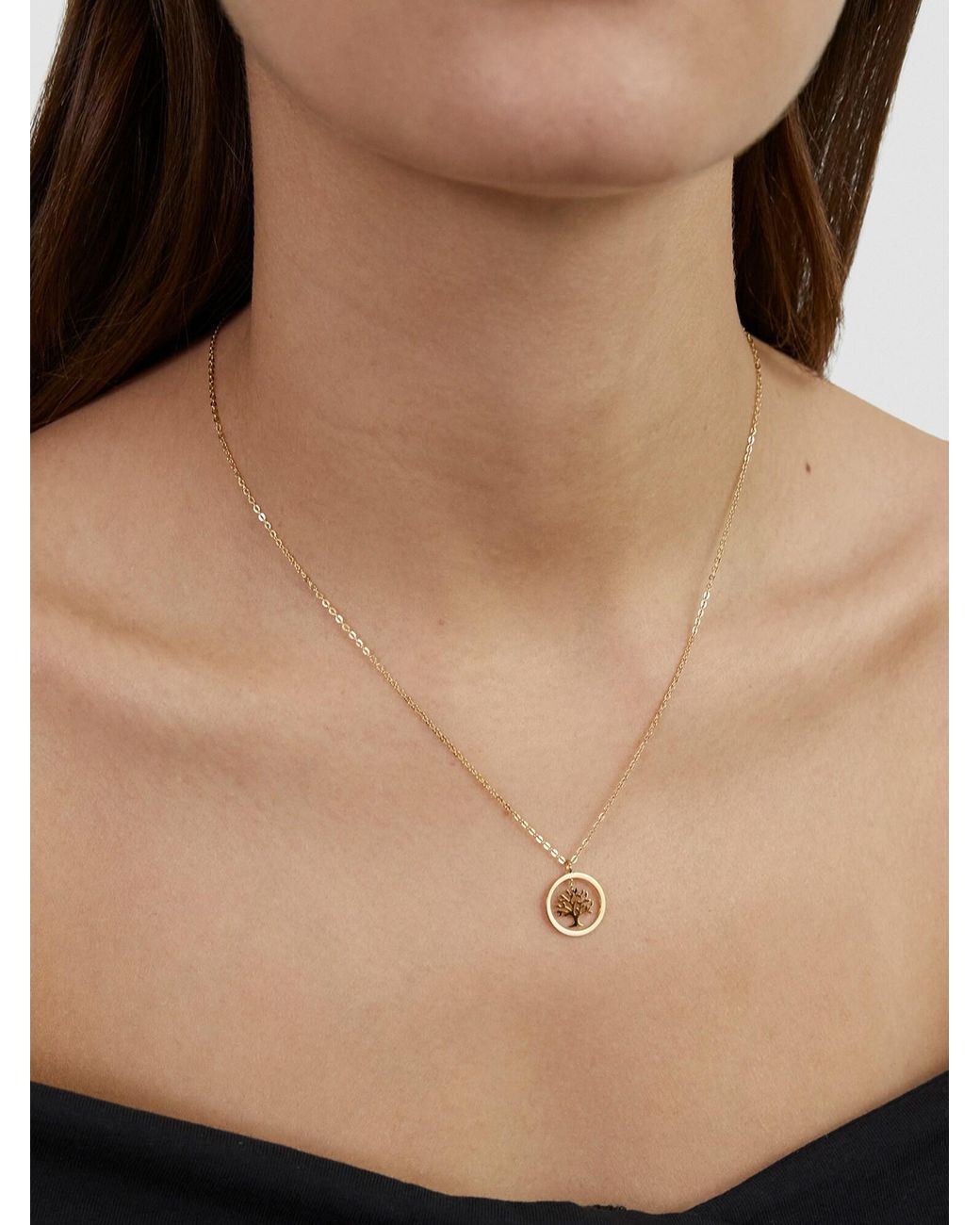 S.oliver Metallic Kette Lebensbaum