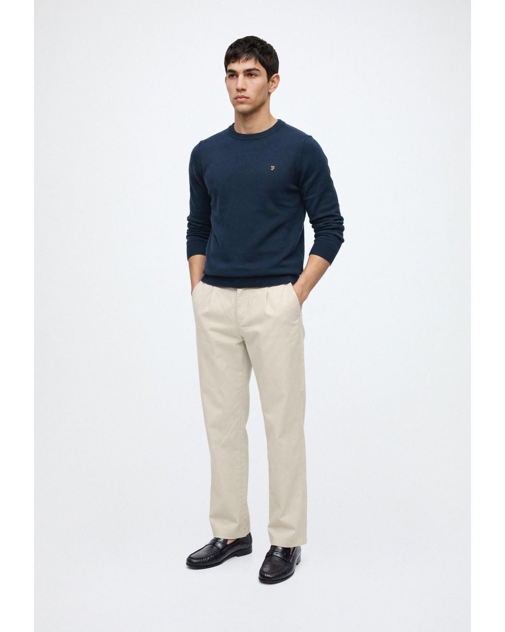 Farah Pullover Maidstone in Blue für Herren