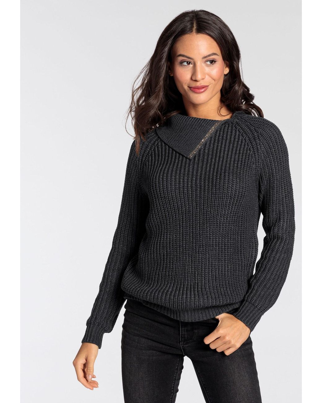 Laura Scott Black Pullover