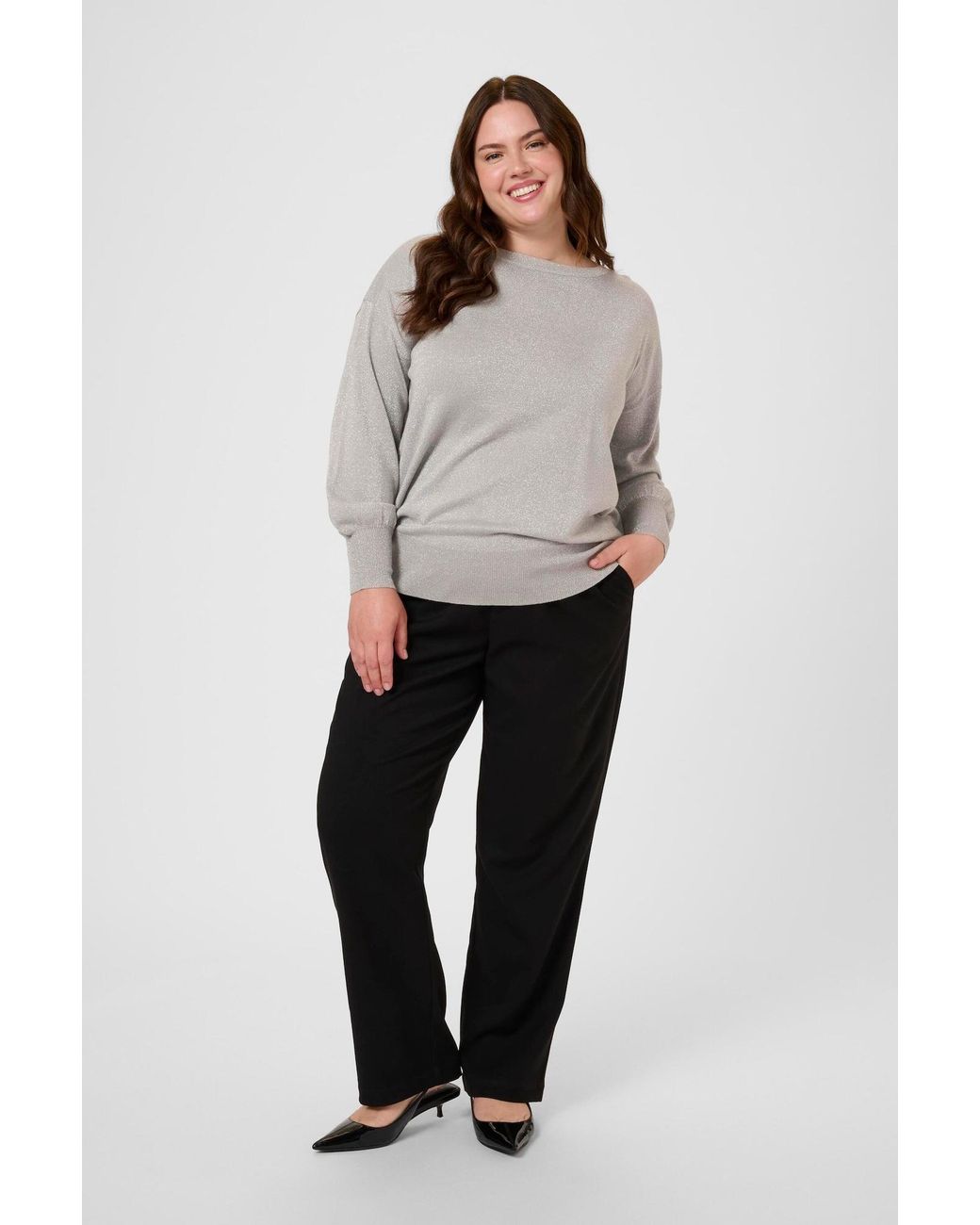 Kaffe Gray Pullover Kcregitta