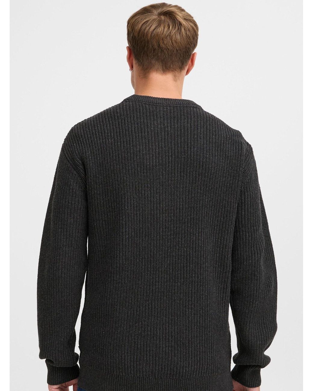 Solid Rundhalspullover Sdgorel in Blue für Herren