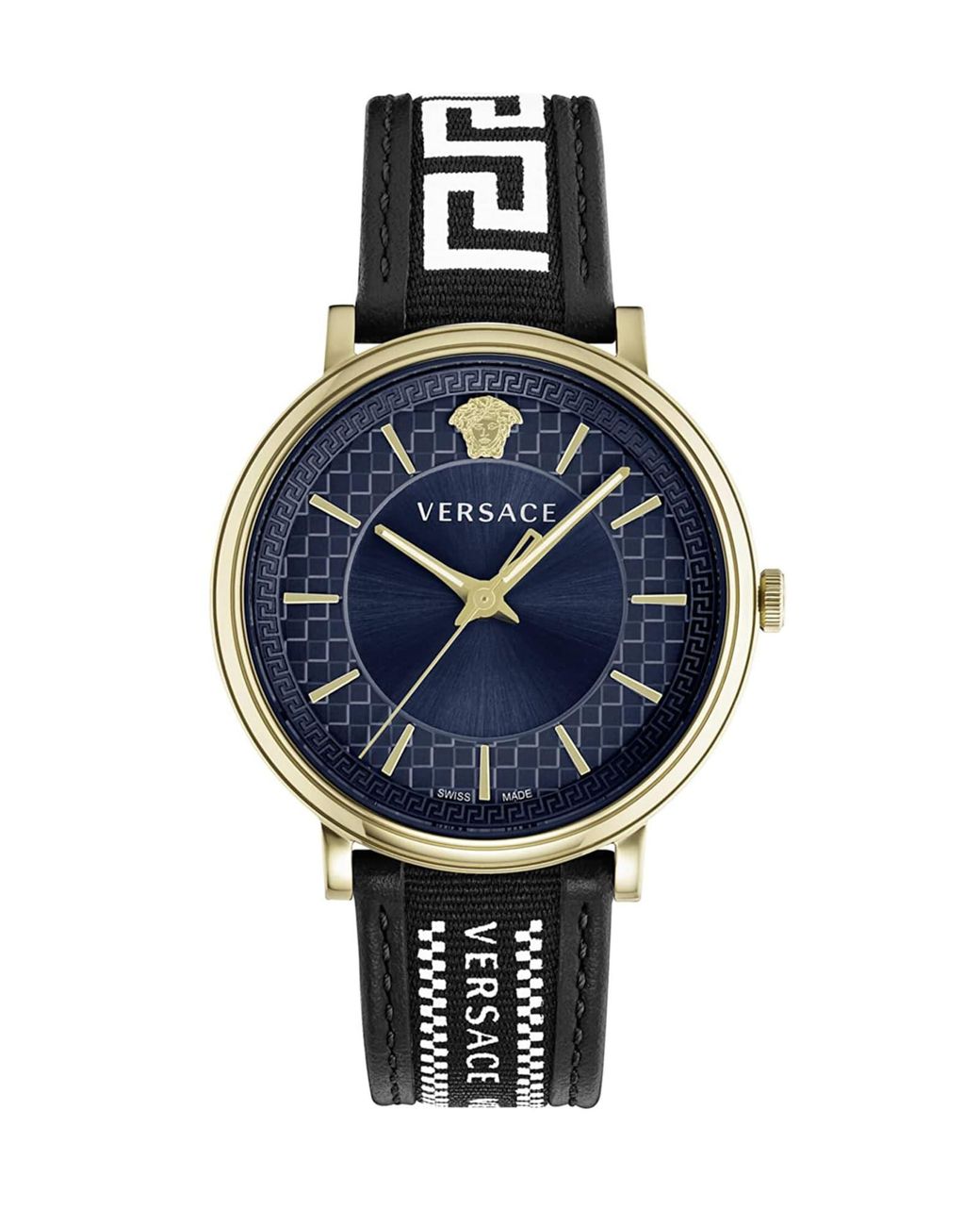 Versace Analoguhr V-Circle in Blue für Herren