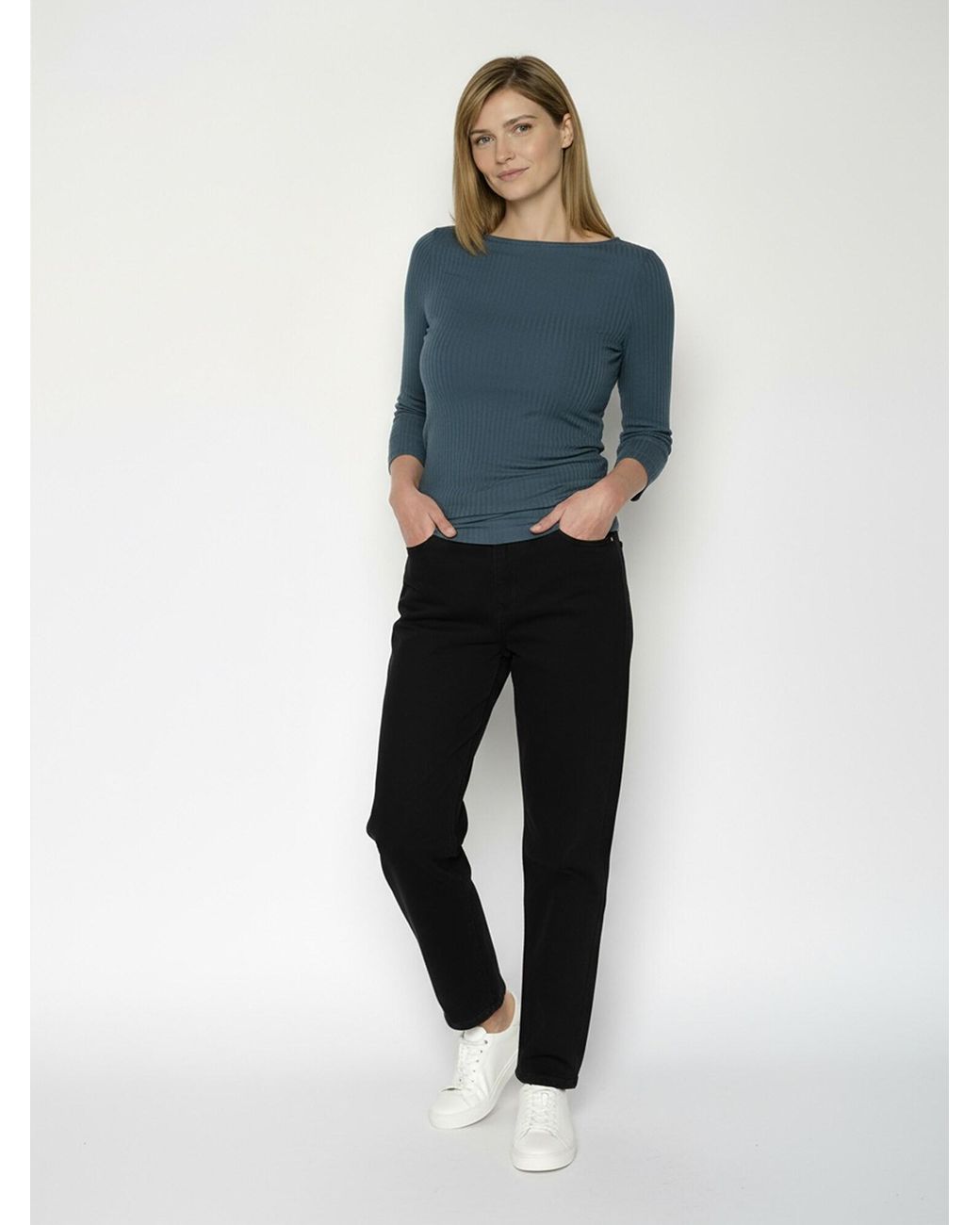 GreenBomb Blue Shirt Refined Basic