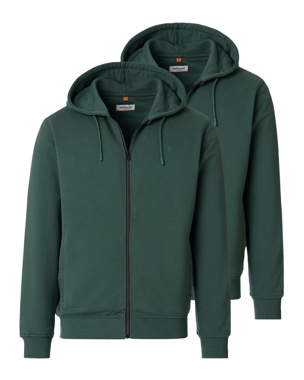 Redmond Sweatjacke Basic in Green für Herren