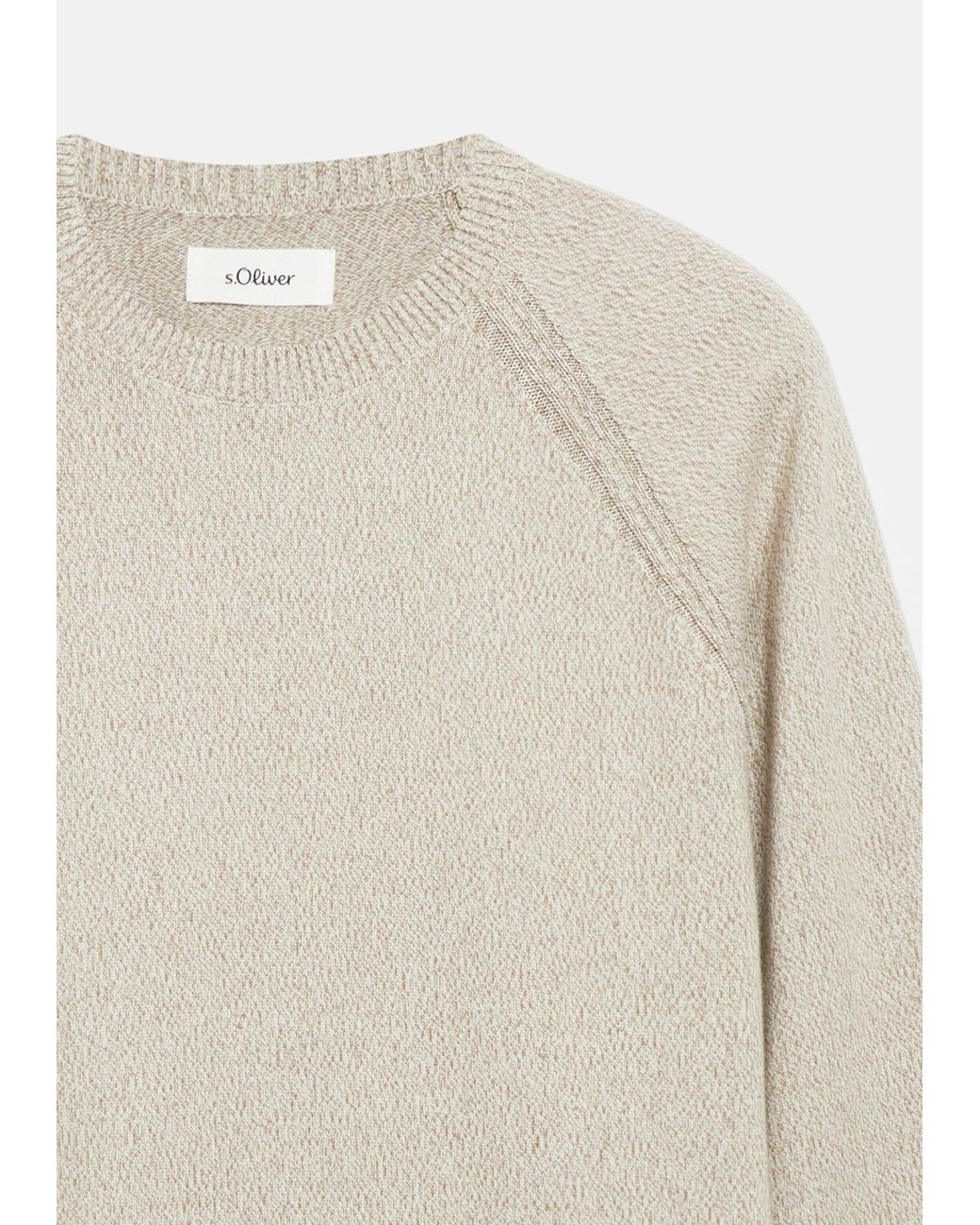 S.oliver Pullover in Natural für Herren
