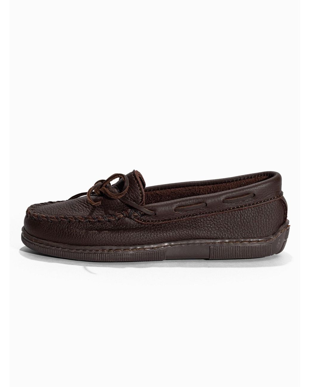 Minnetonka Brown Mokassin Moosehide Classic