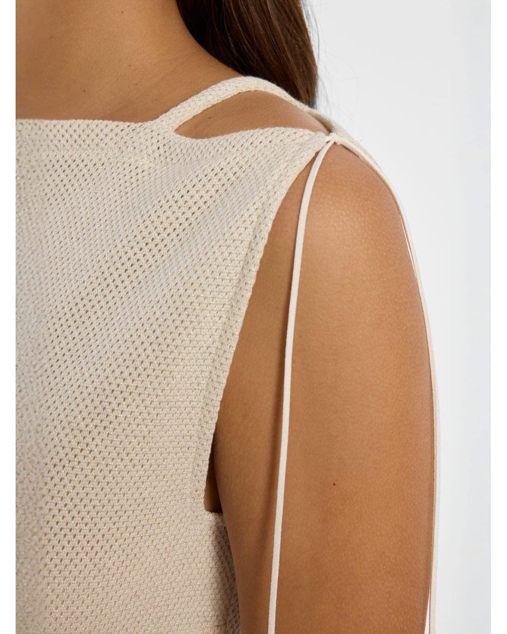 Ana Alcazar White Kleid Danie