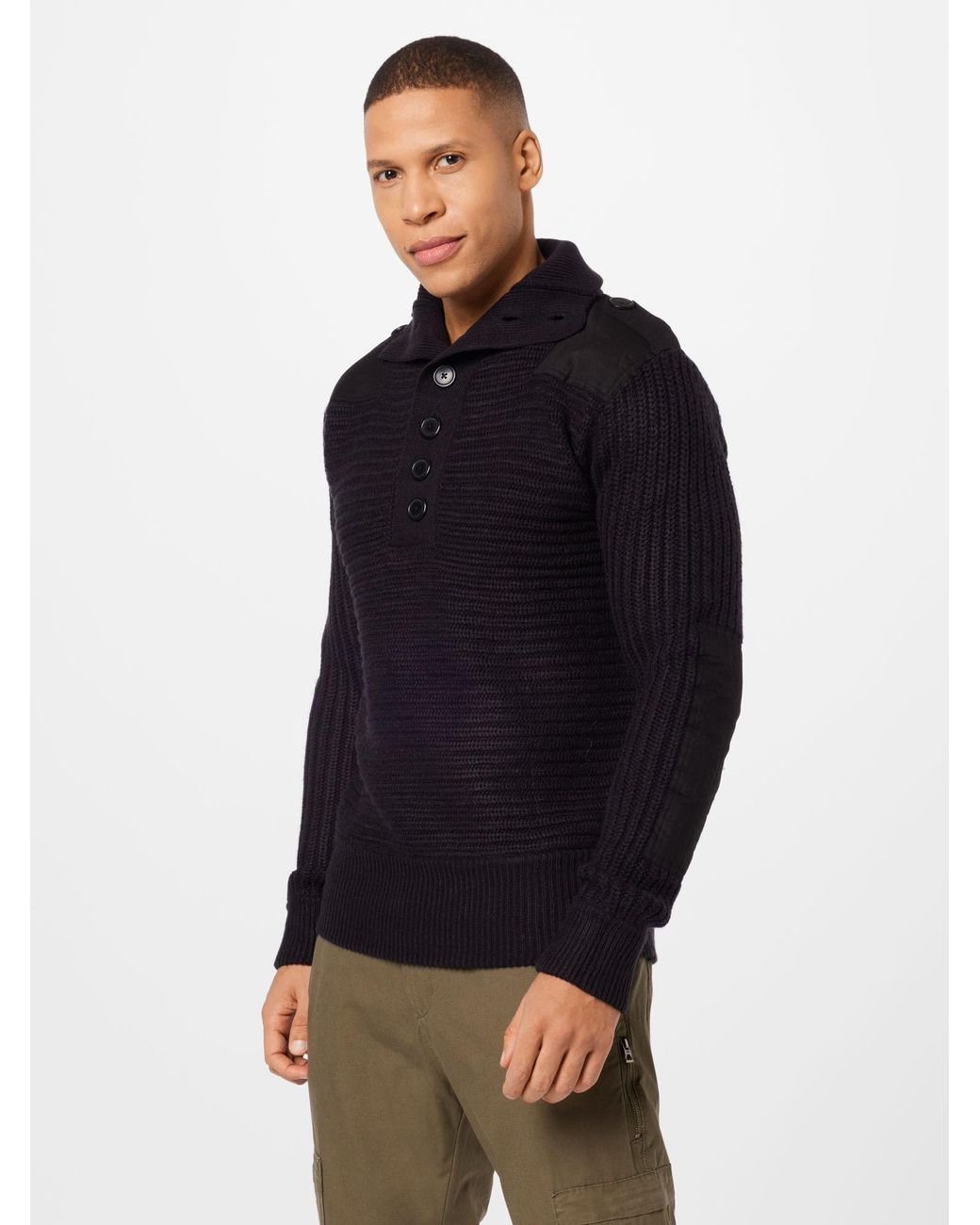 BRANDIT Pullover Alpin in Black für Herren