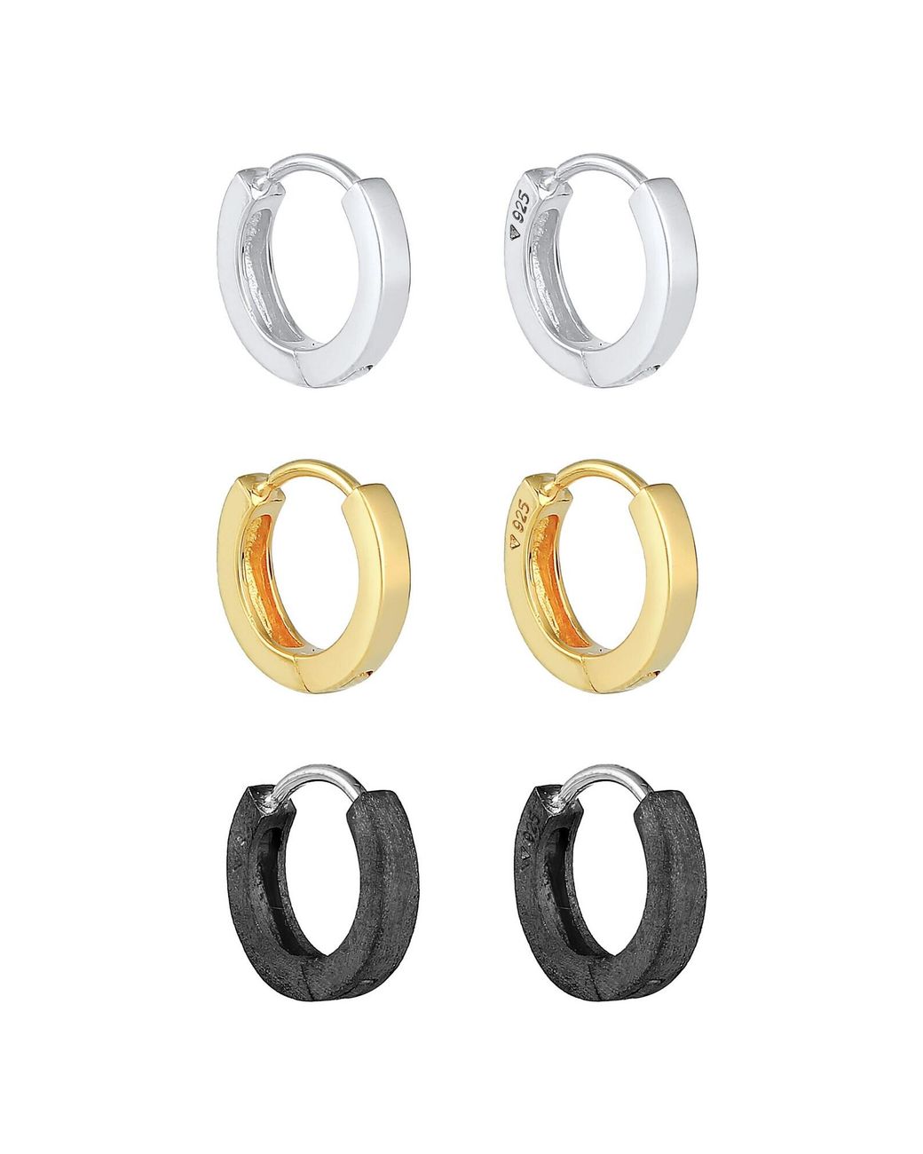 Kuzzoi Ohrring Set in White für Herren