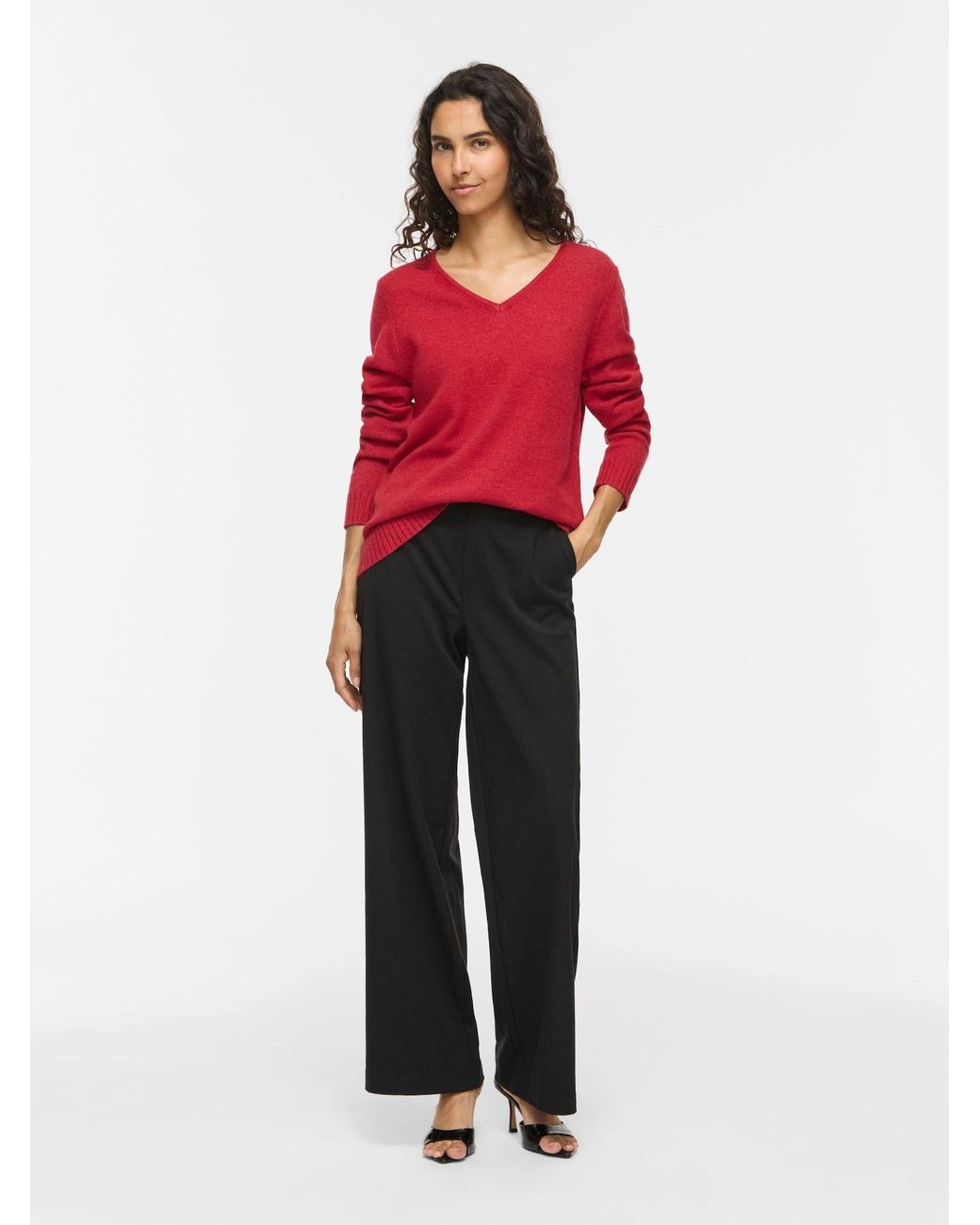 Vila Red Pullover Viril