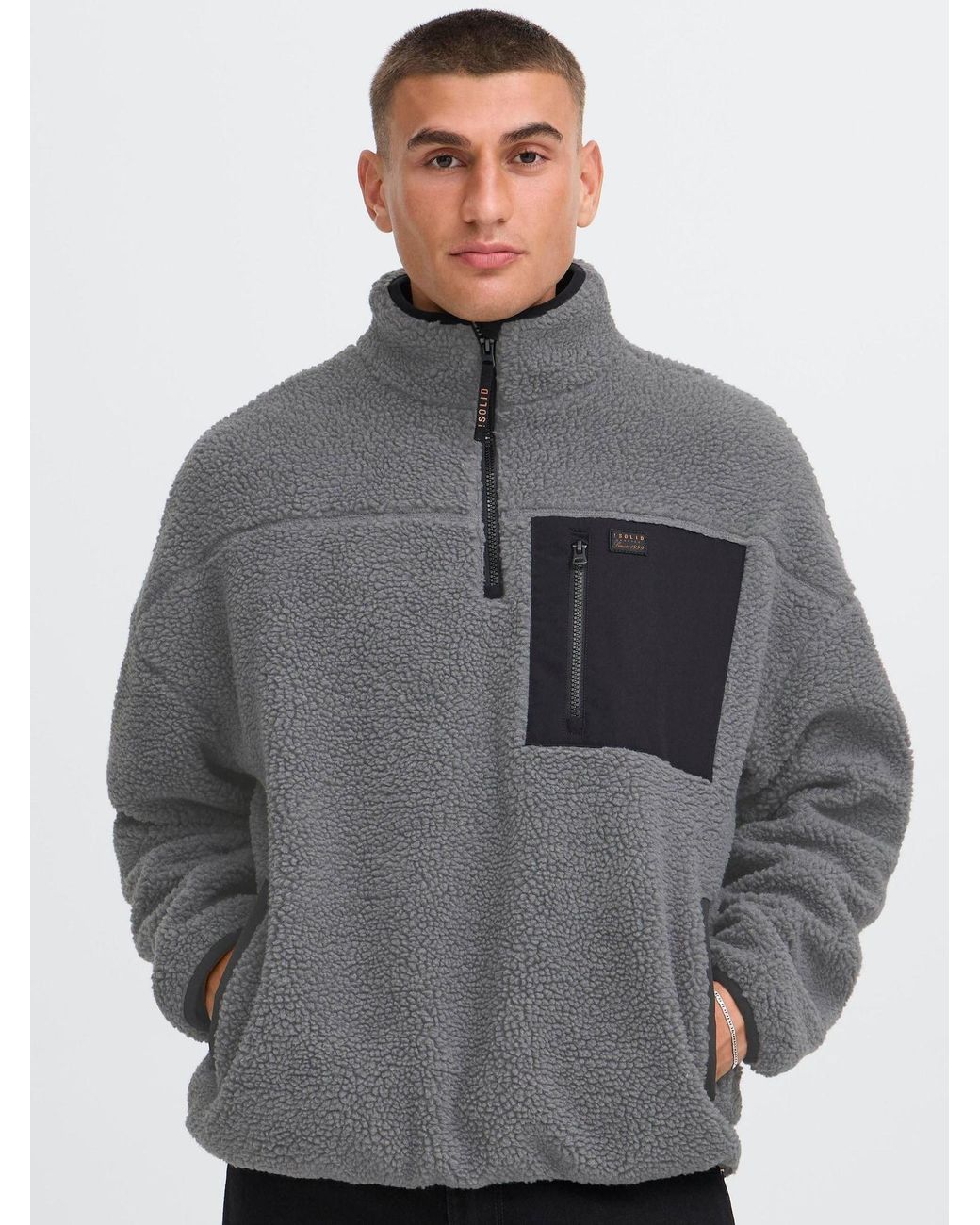 Solid Plüsch-Troyer Sdmcwain in Gray für Herren