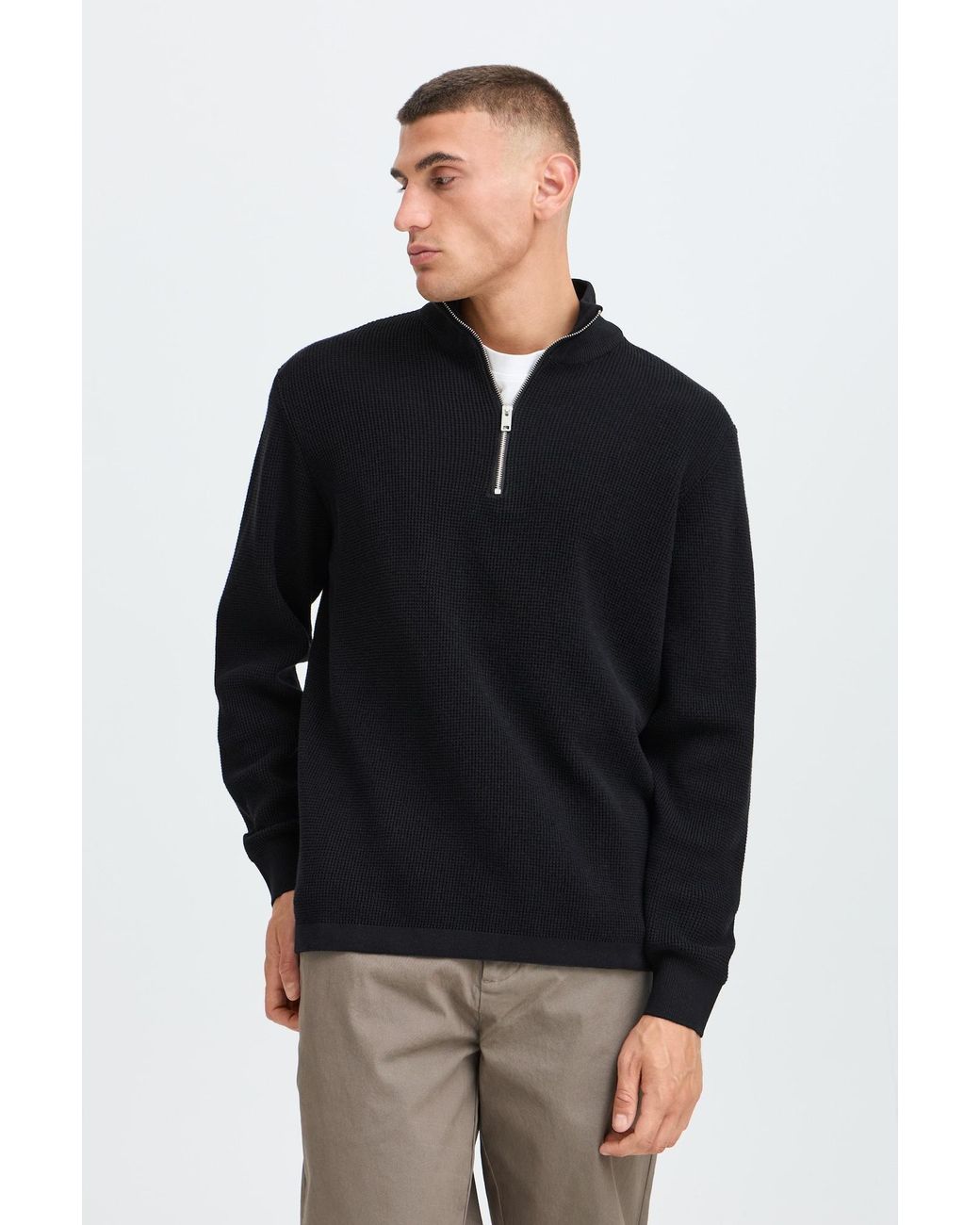 Solid Pullover Sdvian in Blue für Herren
