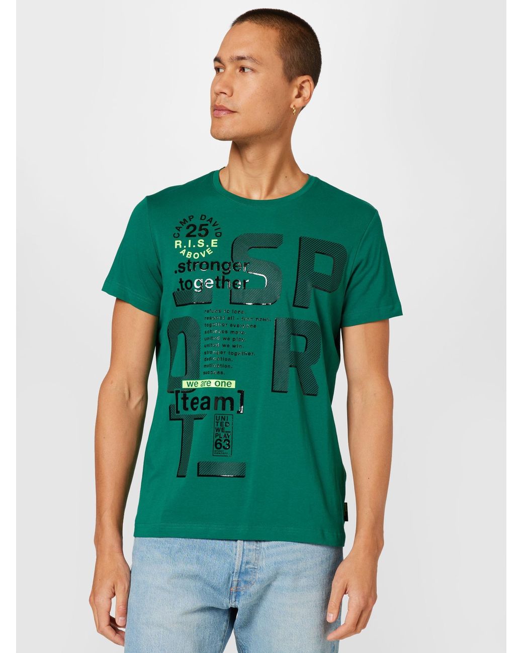 Camp David T-shirt in Grün für Herren | Lyst DE