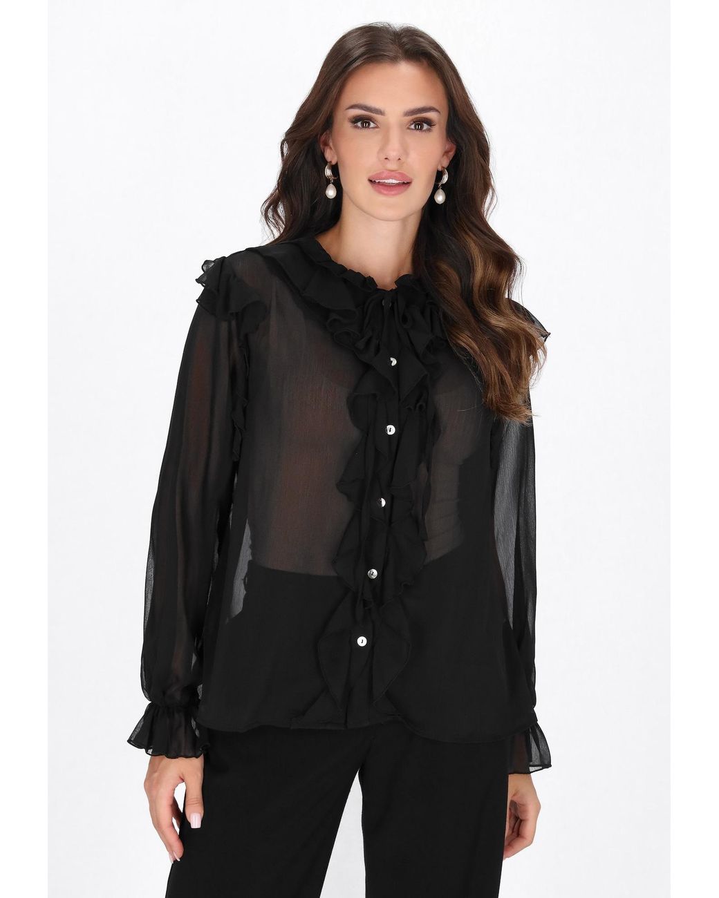faina Black Bluse