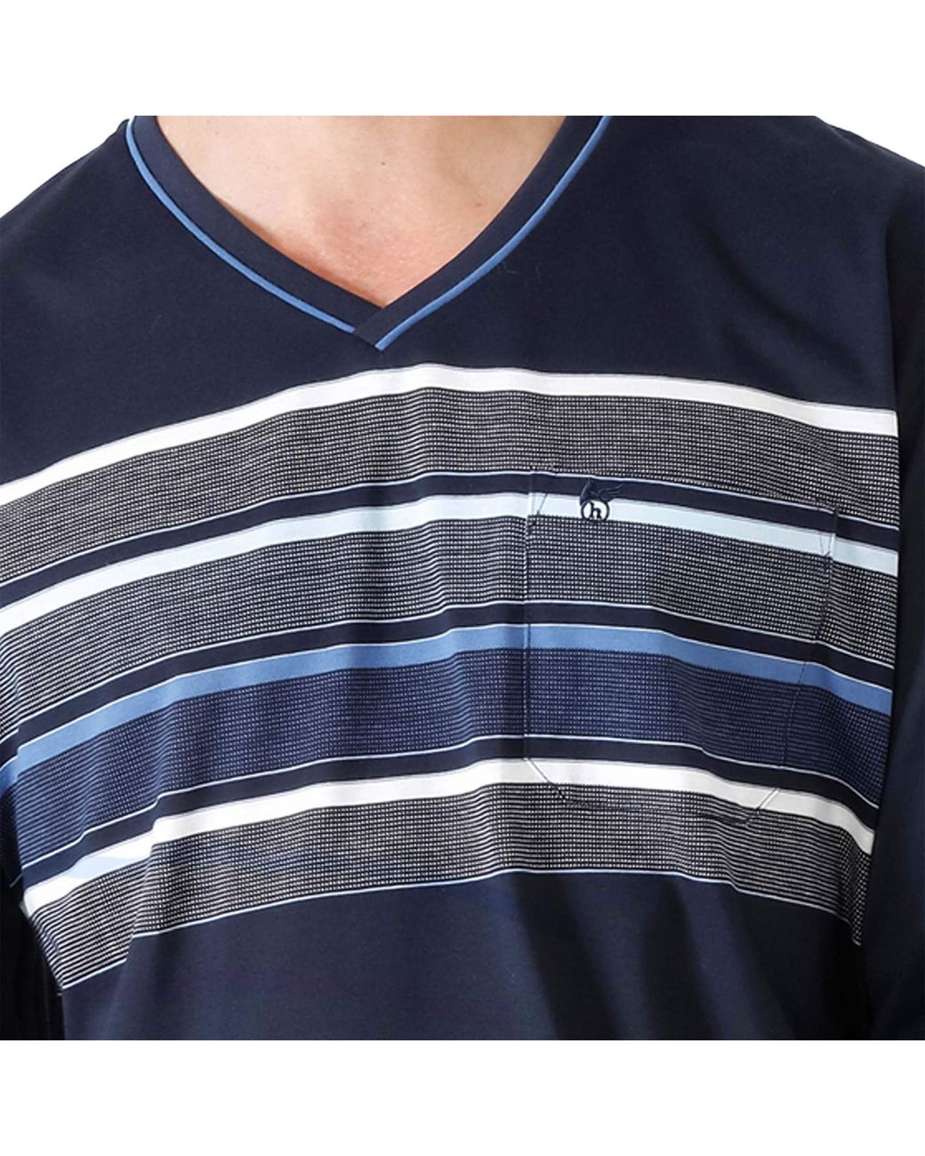 Hajo Pyjama in Blue für Herren
