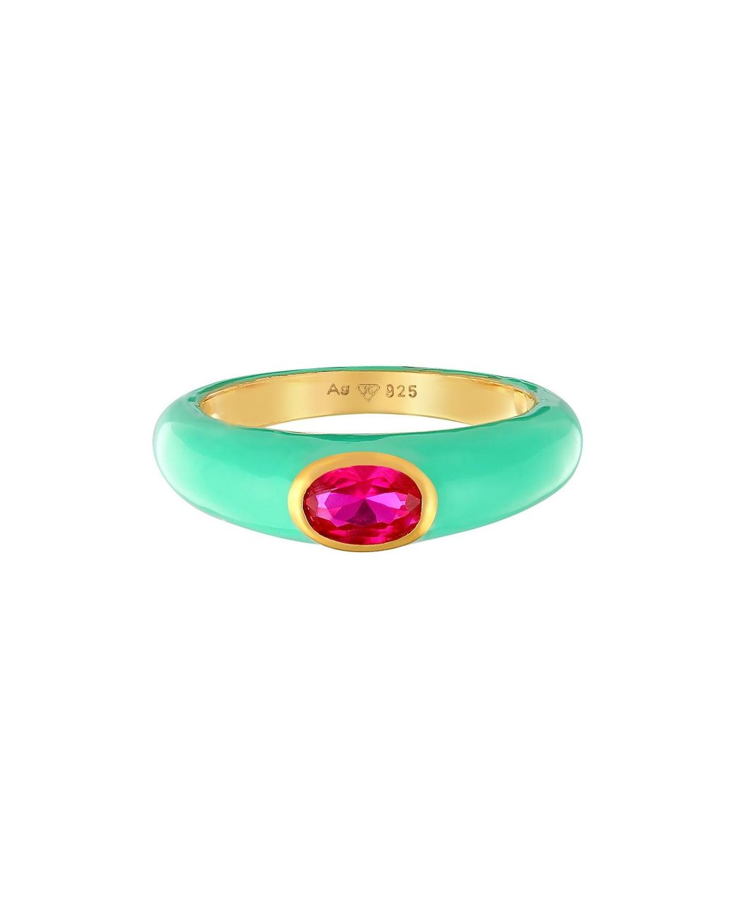 Elli Jewelry Multicolor Ring Solitär