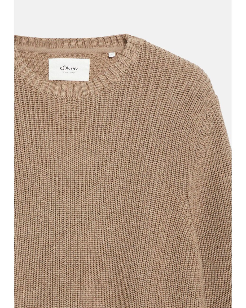 S.oliver Pullover in Natural für Herren