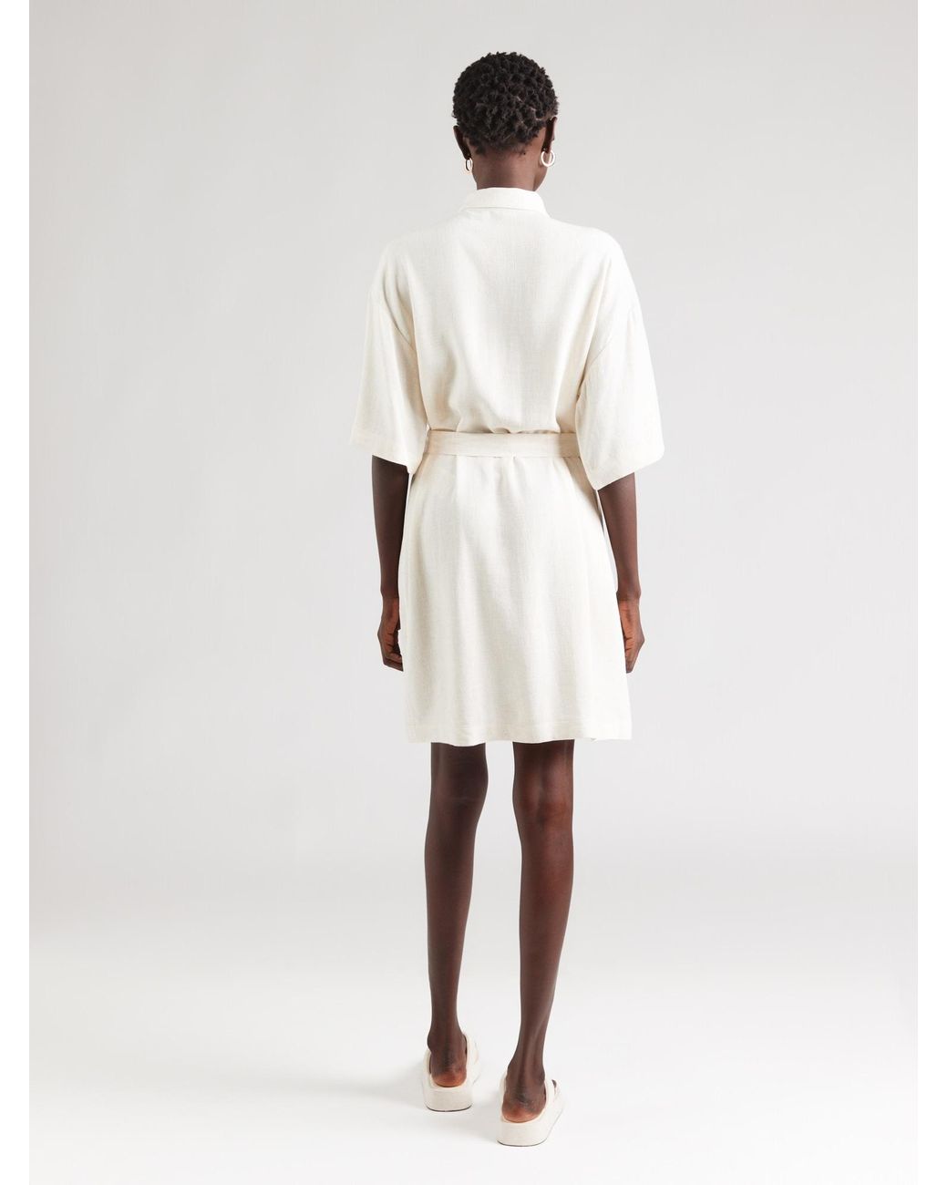 Object White Blusenkleid Objsanne