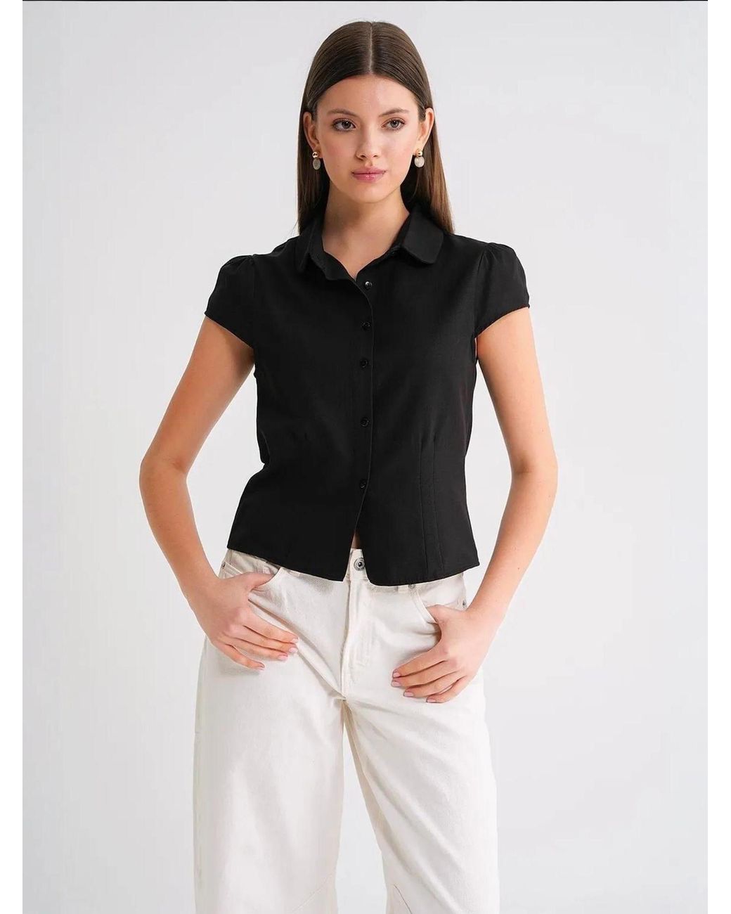 MixRay Black Bluse
