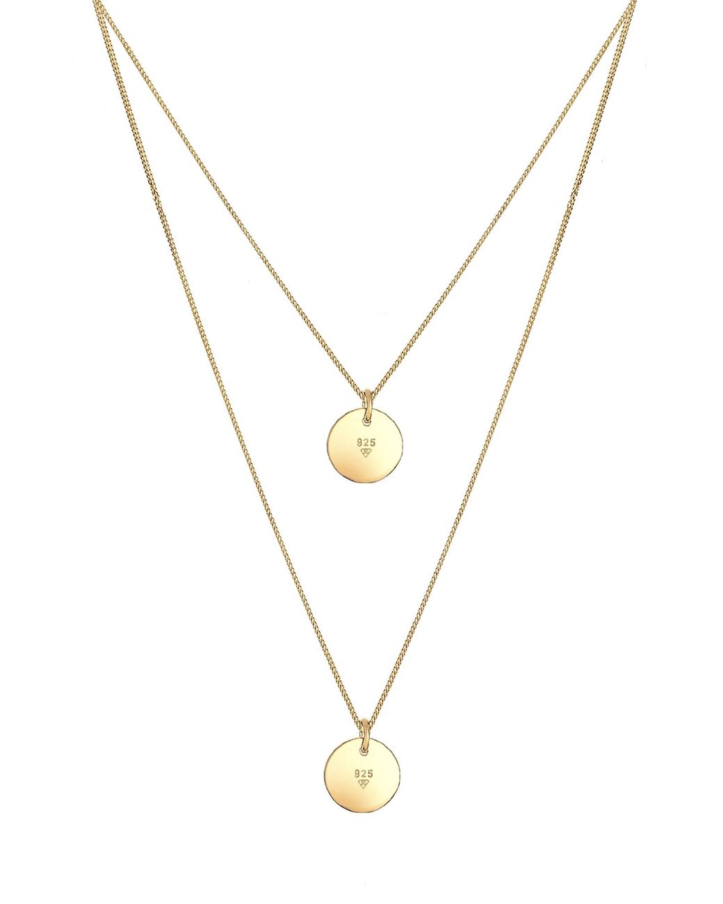 Elli Jewelry Metallic Kette Kreis