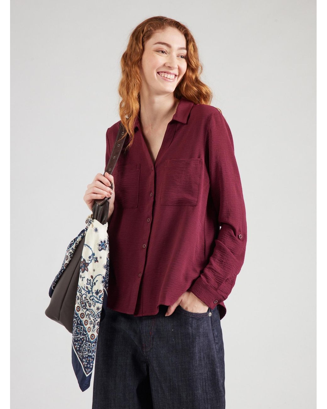 QS Purple Bluse