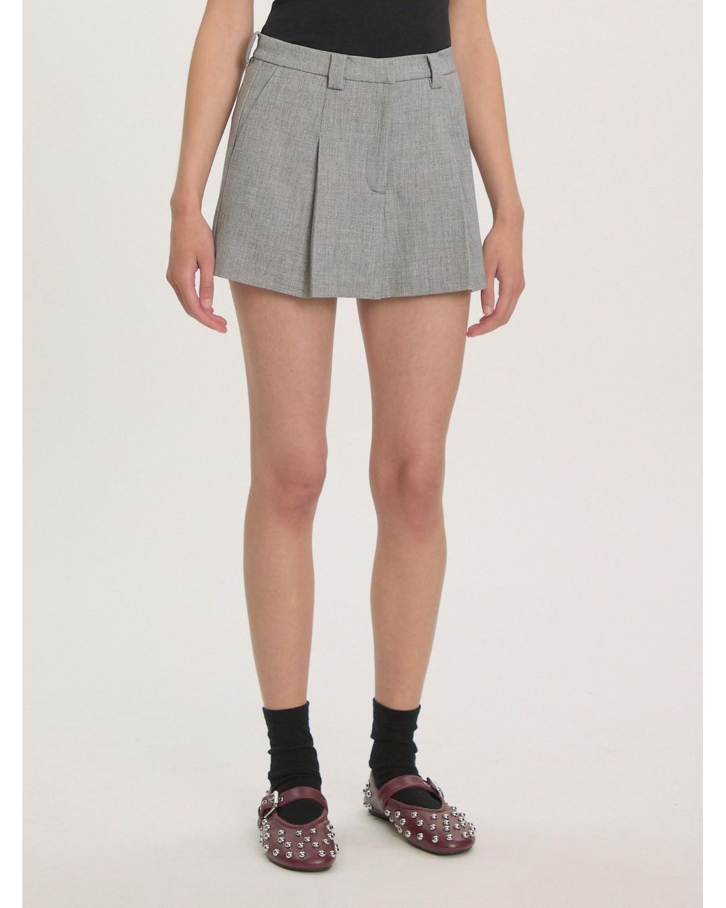 EDITED Gray Skort Sila