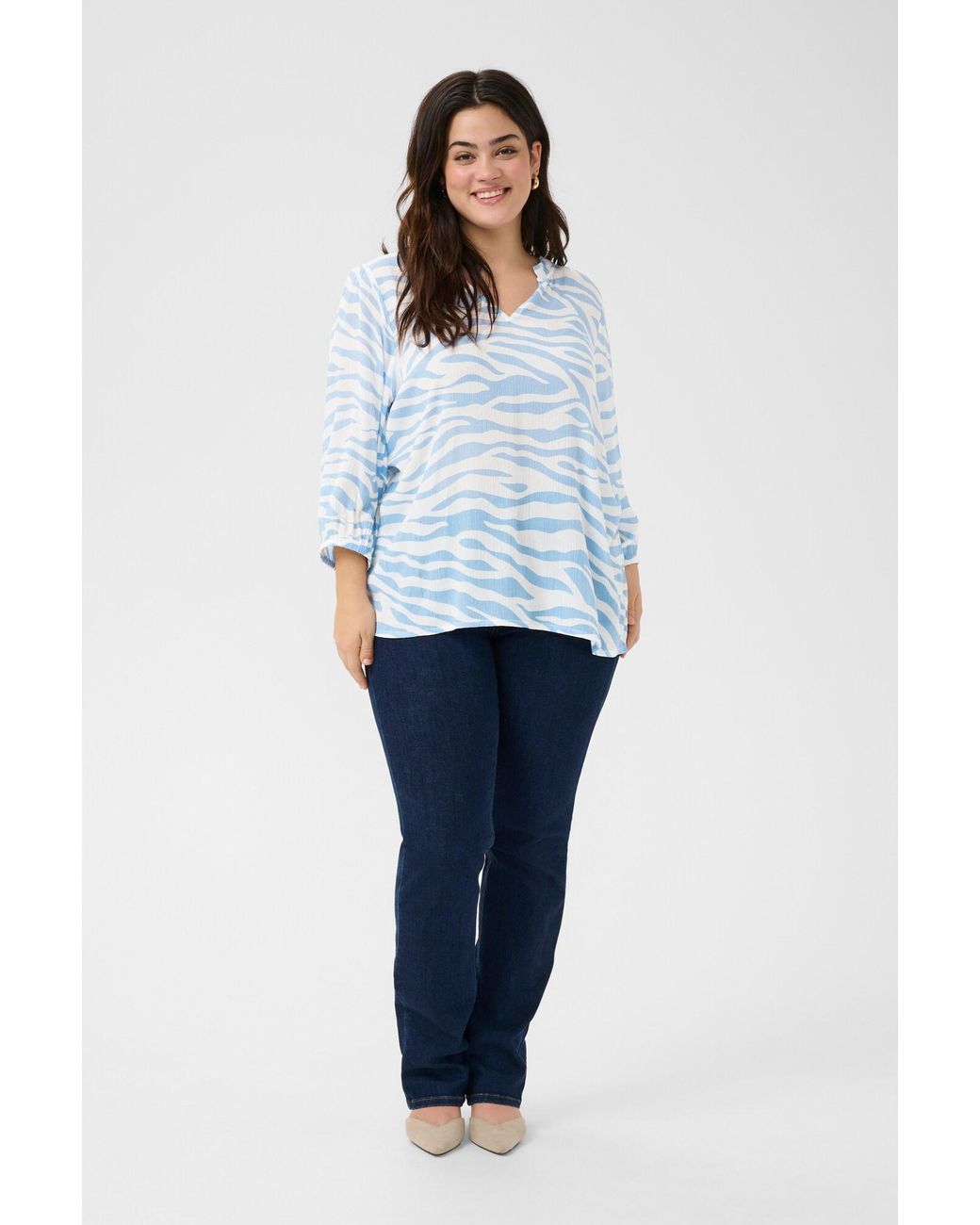 Kaffe Blue Bluse Edina