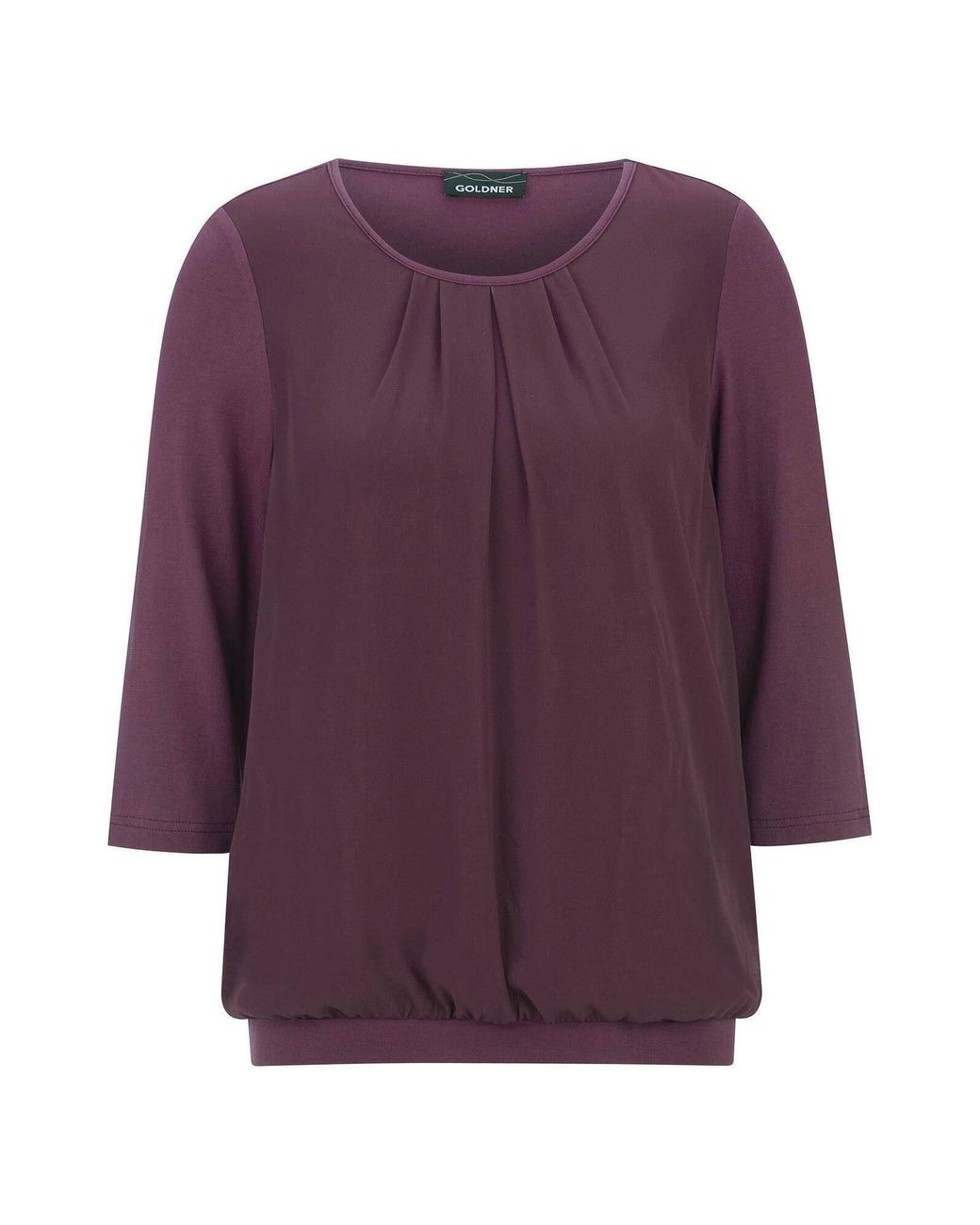 Goldner Purple Bluse