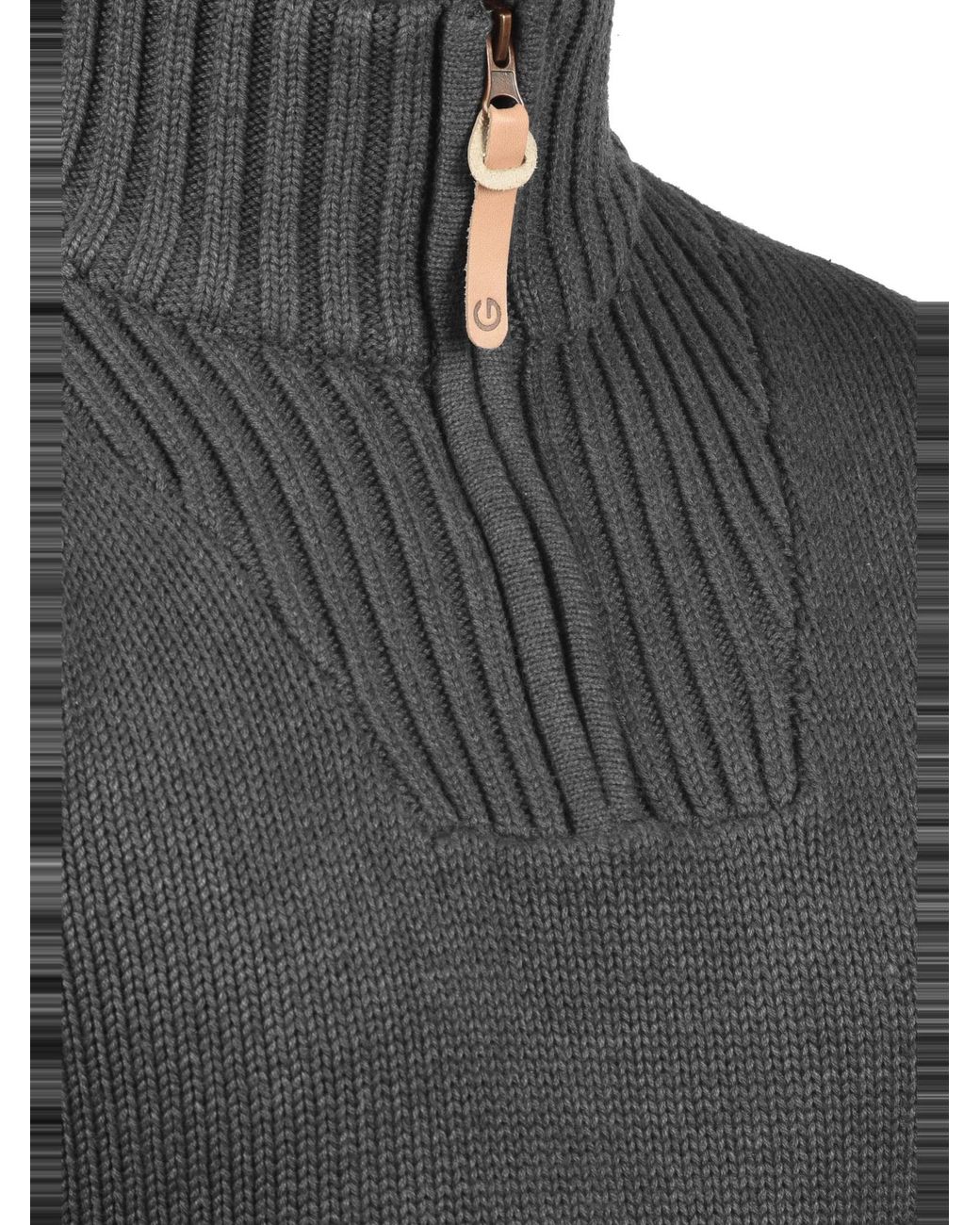 Solid Strickpullover Petro in Gray für Herren