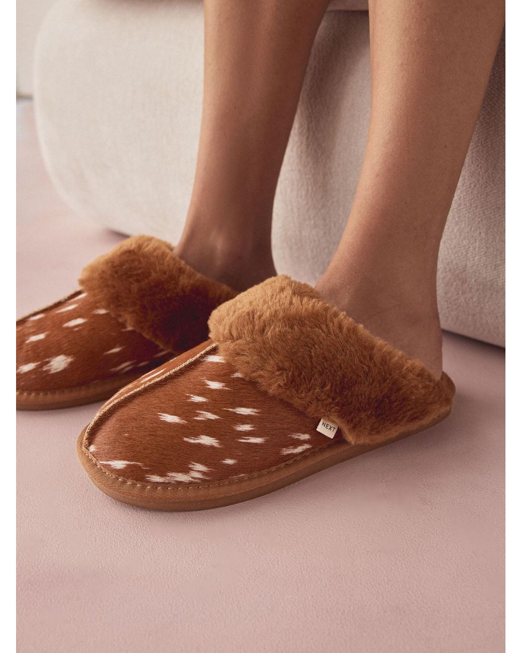 Next Brown Hausschuh