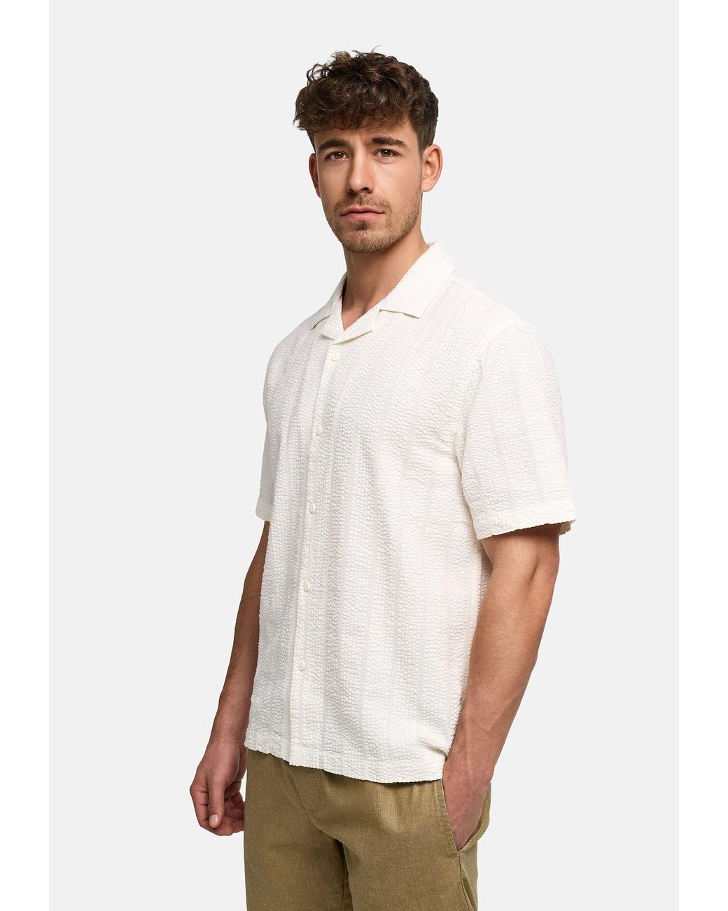 INDICODE Hemd Inwallz in White für Herren