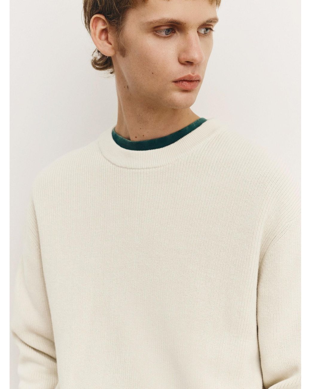 Pull&Bear Pullover in White für Herren