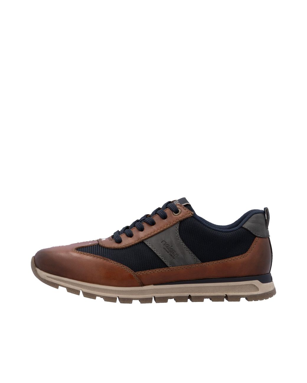 Rieker Schnürschuh, Halbschuh, Casual-Sneaker mit gep. Schaftrand in Brown für Herren