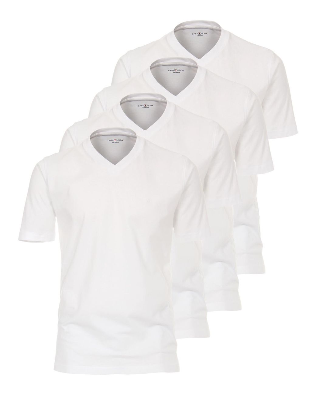 CASA MODA Shirt Basic in White für Herren
