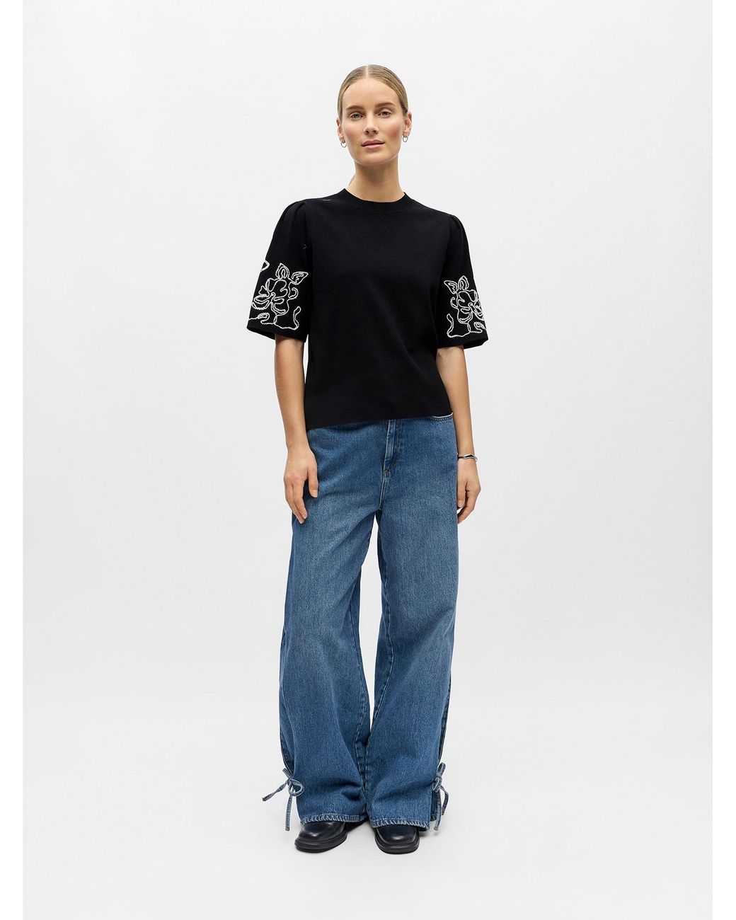 Object Black Pullover Objflora