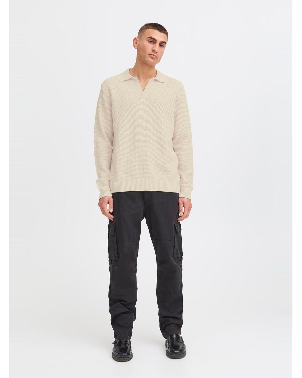 Solid Strickpullover Sdrhett in White für Herren