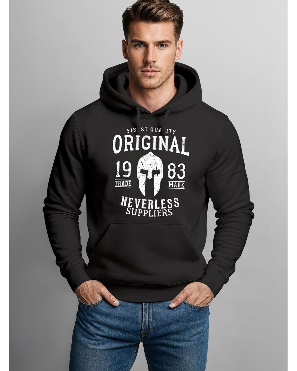 Neverless Sweatshirt Gladiator in Black für Herren
