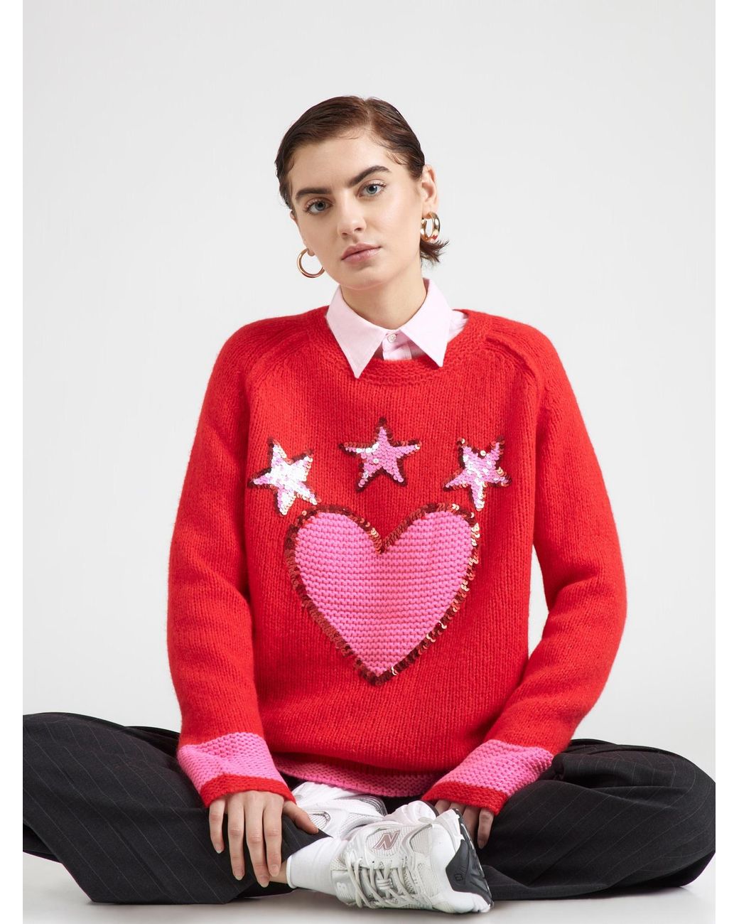 Grace Red Pullover