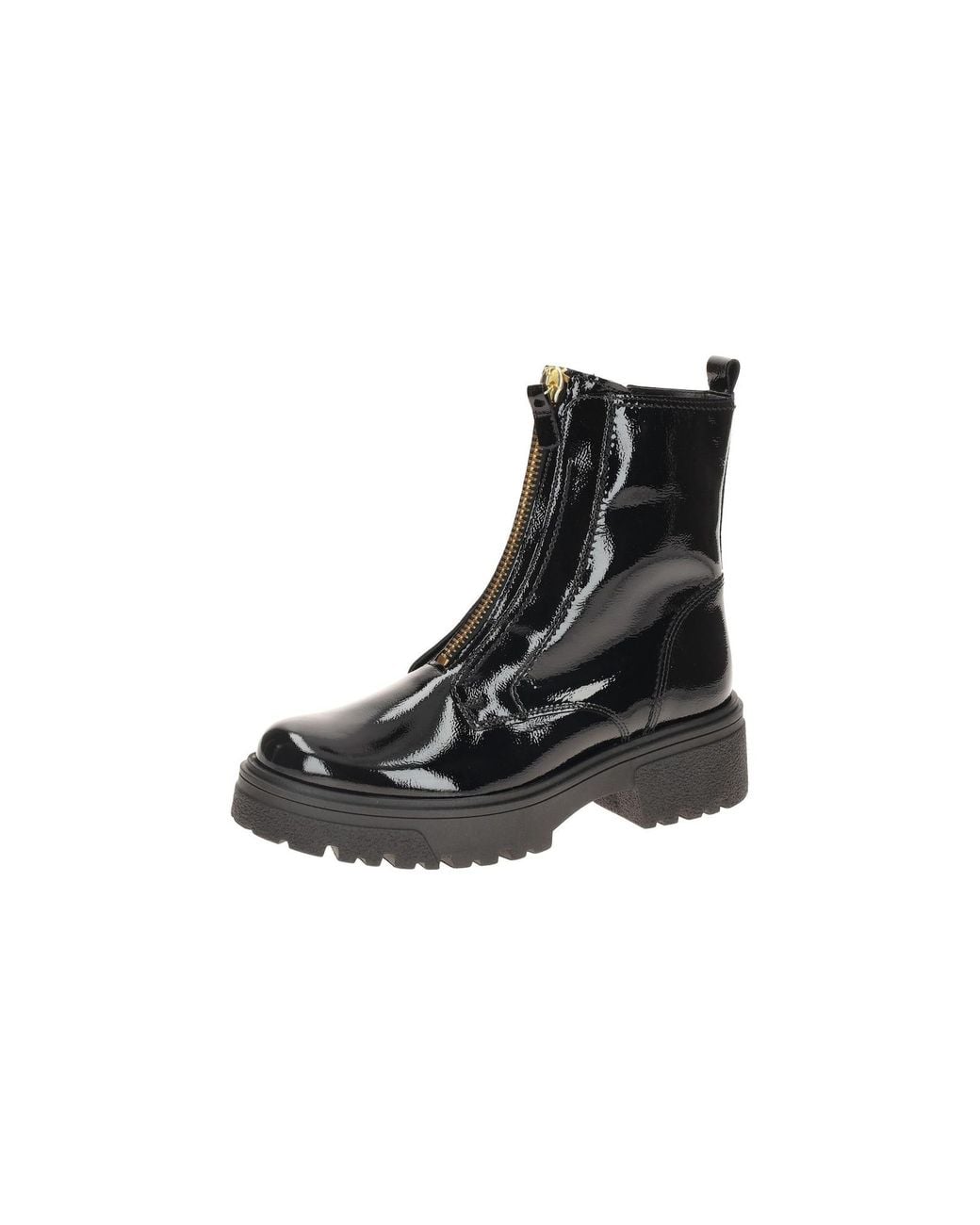 Gabor Black Boots Stiefel Lack Front-Zip 71.763.97