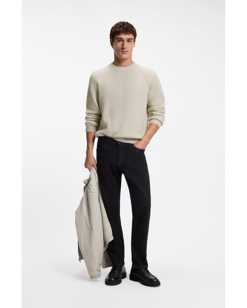 Boss Pullover Kepler in White für Herren