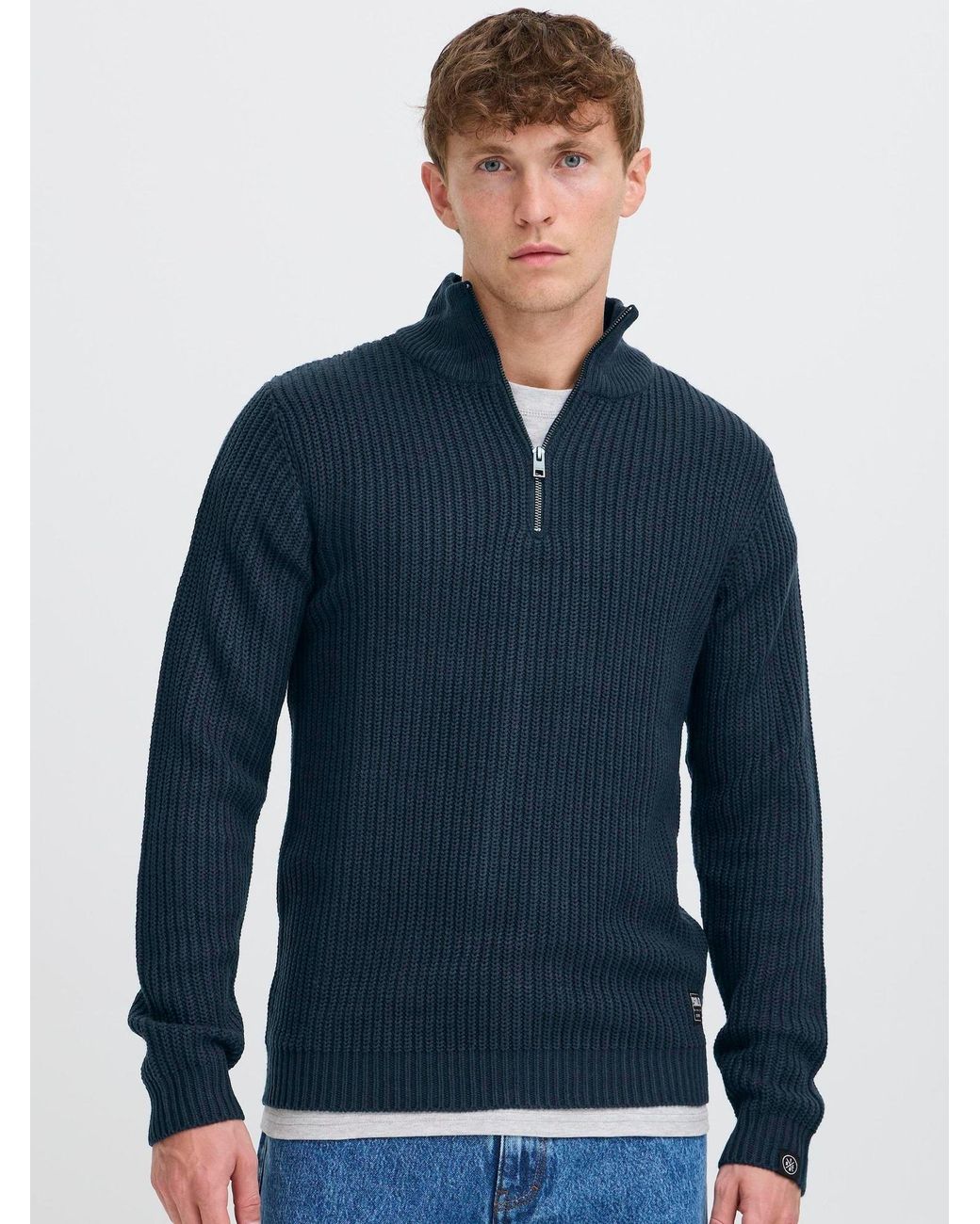 Solid Pullover Sdarian in Blue für Herren