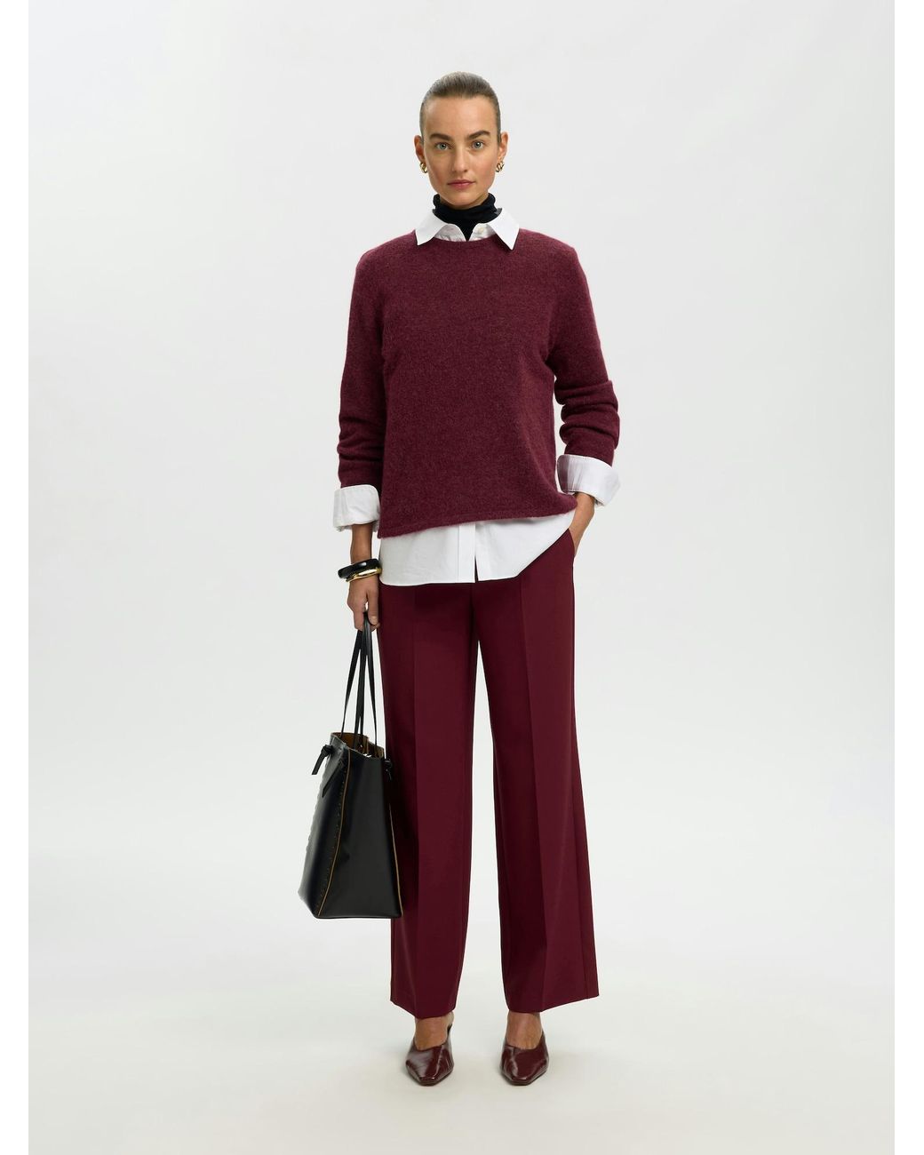 SELECTED Purple Pullover Slwlulu